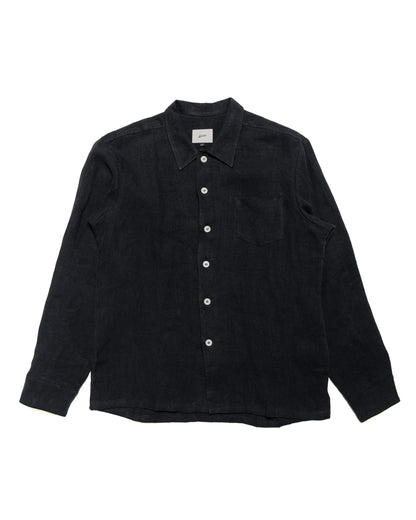 lost & found Bather Bather Coal Linen Leisure Shirt