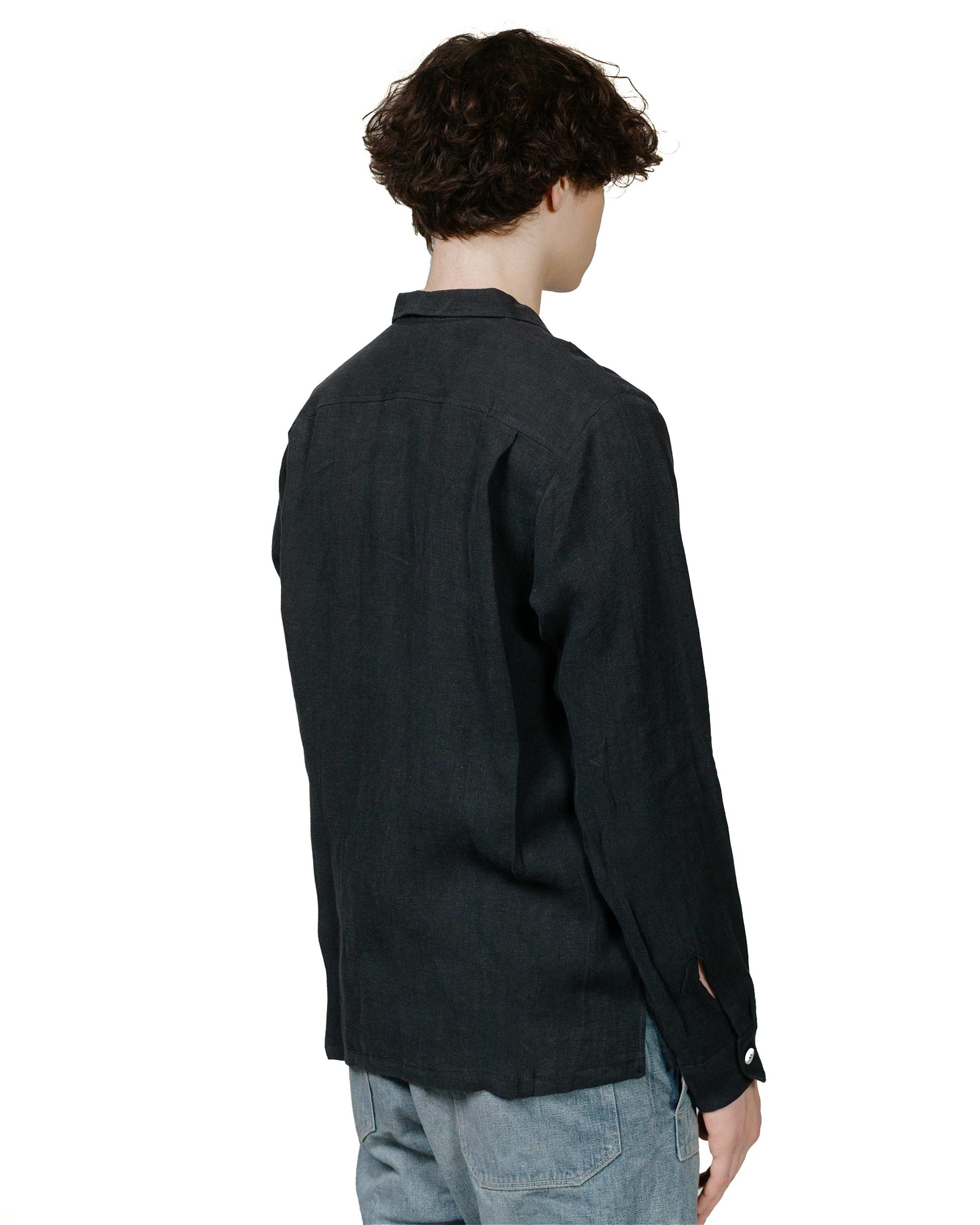 lost & found Bather Bather Coal Linen Leisure Shirt