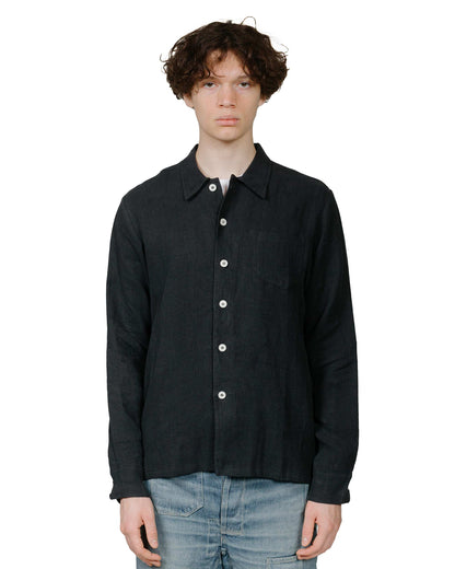 lost & found Bather Bather Coal Linen Leisure Shirt