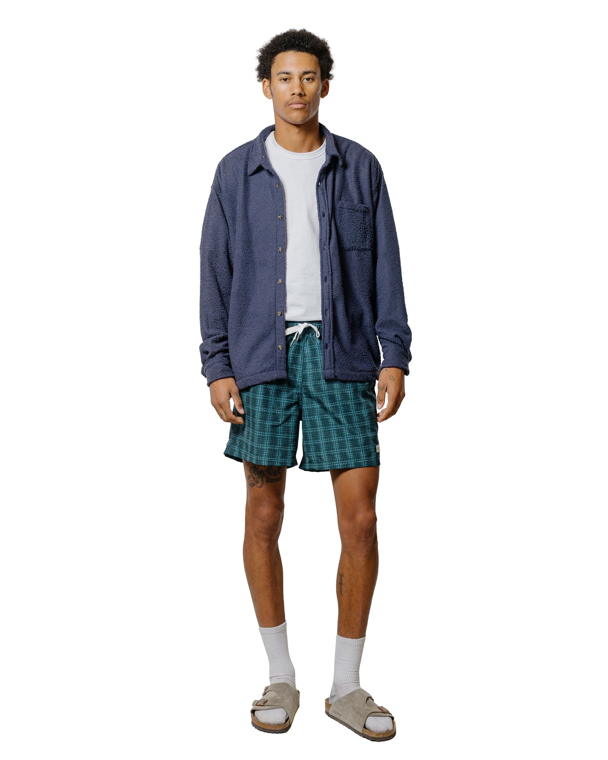 lost & found Bather Bather Delta Tartan Swim Trunk