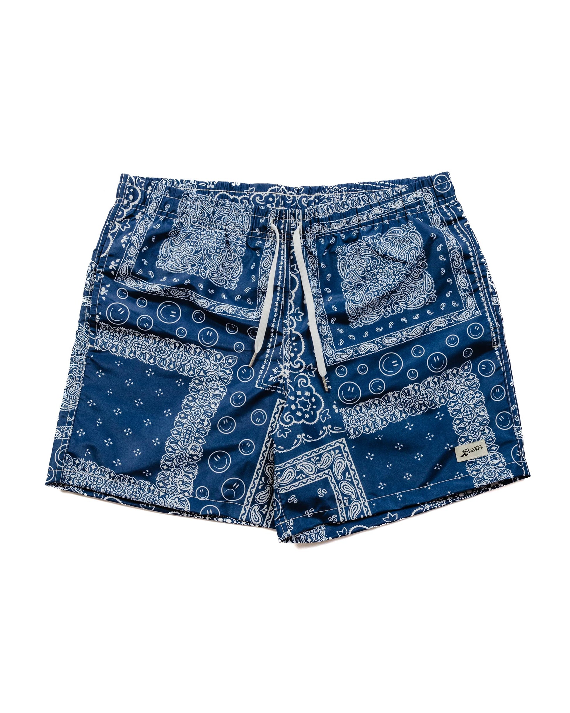 lost & found Bather Bather Navy Bandana Swim Trunk