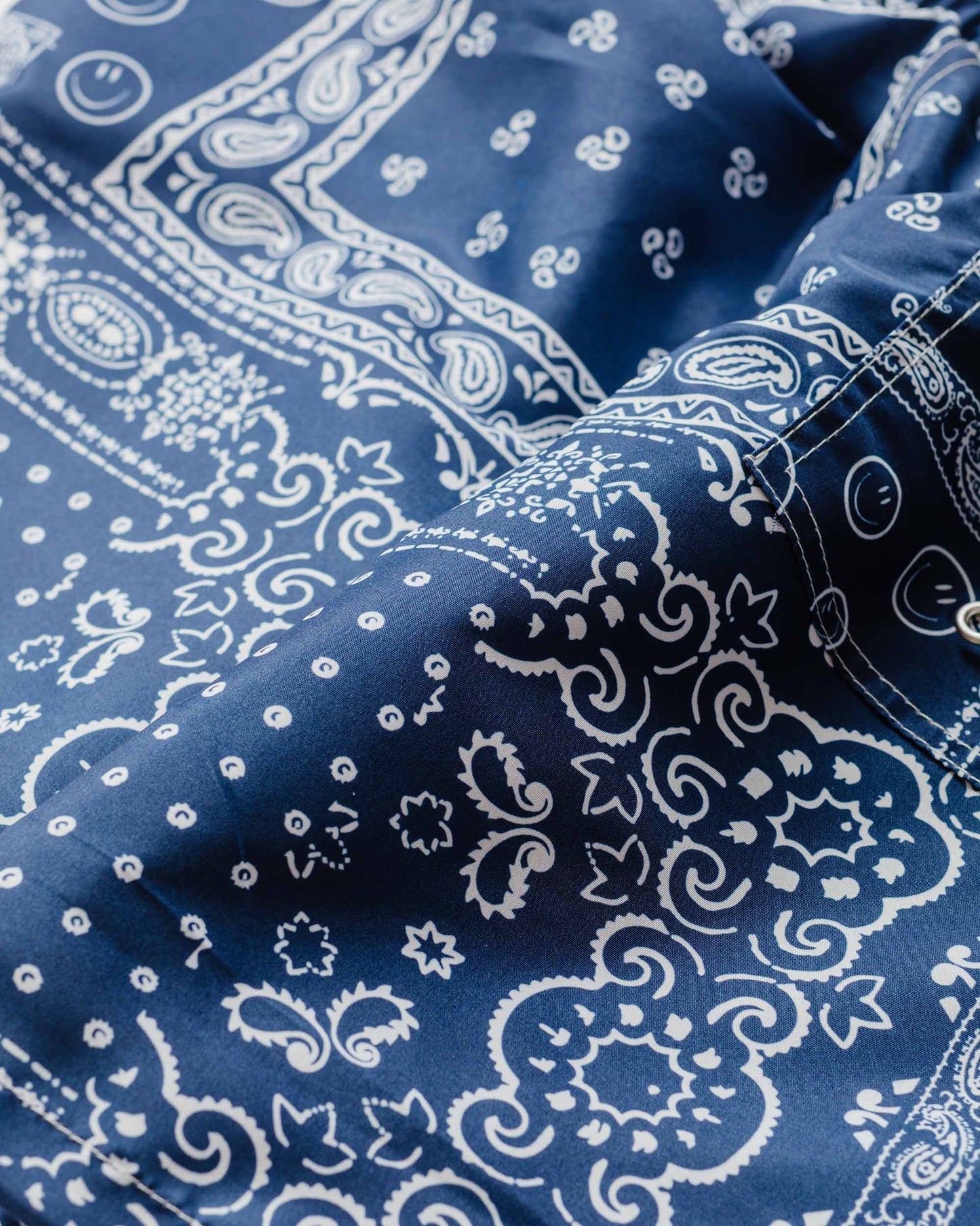 lost & found Bather Bather Navy Bandana Swim Trunk