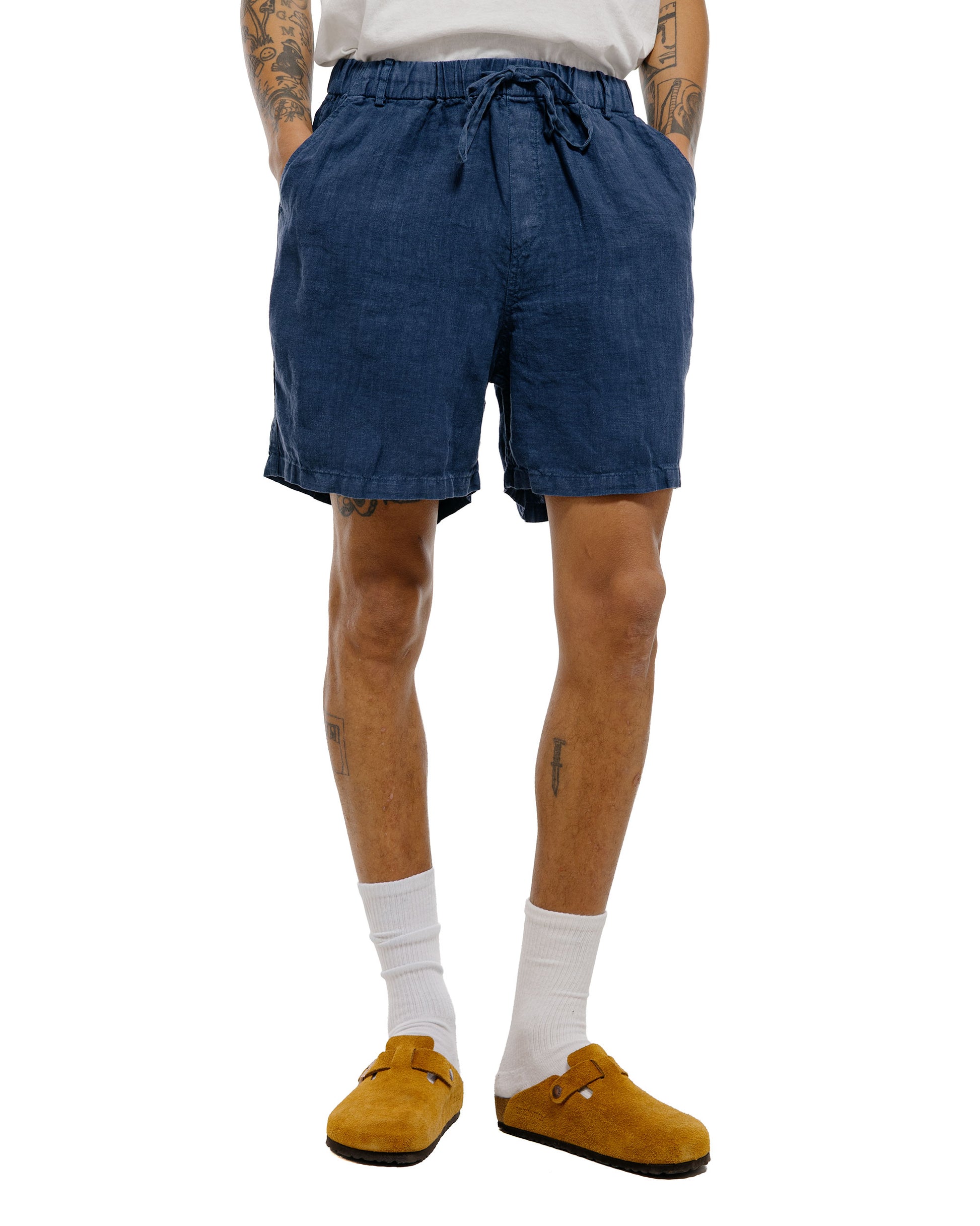 lost & found Bather Bather Navy Linen Leisure Short