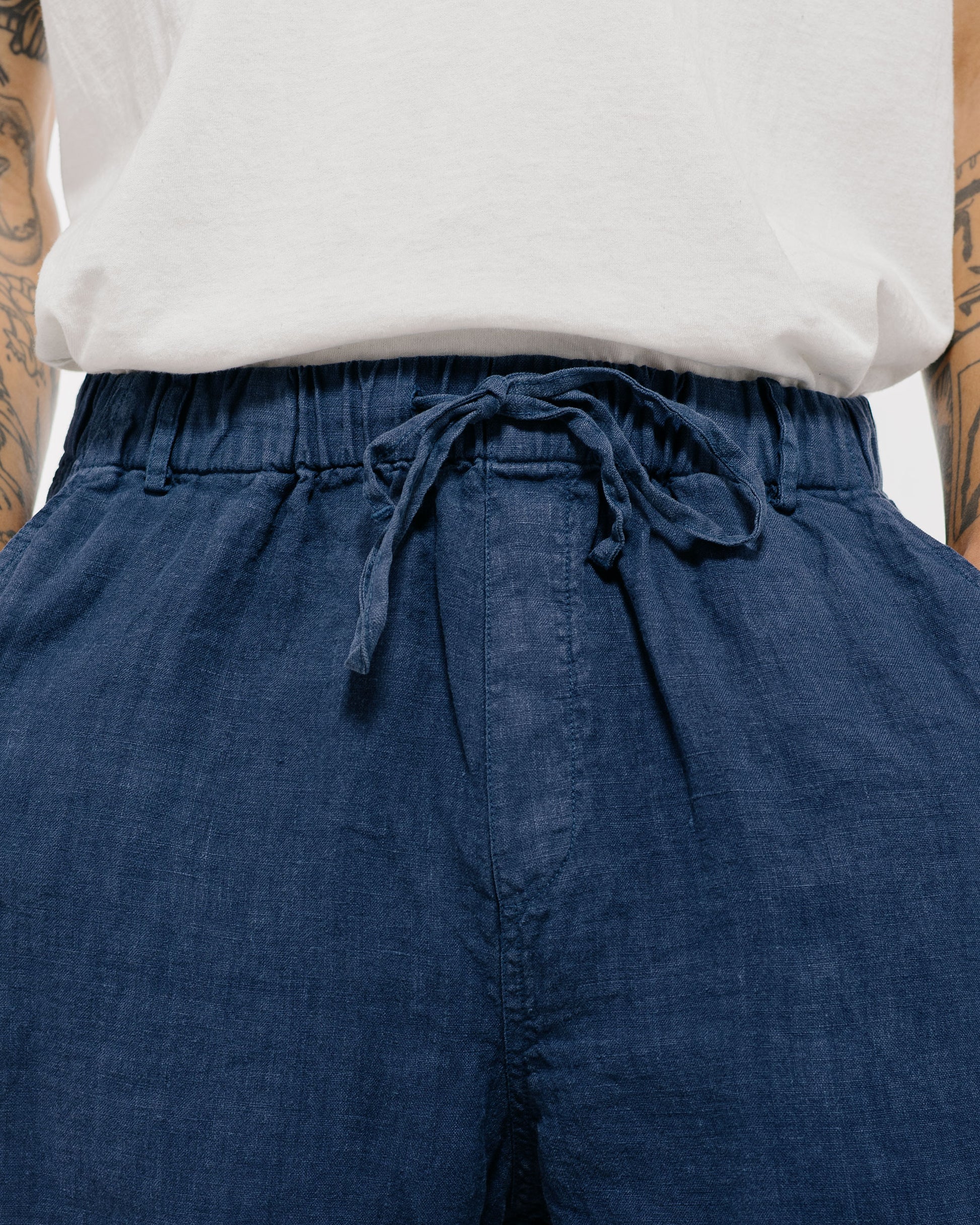 lost & found Bather Bather Navy Linen Leisure Short
