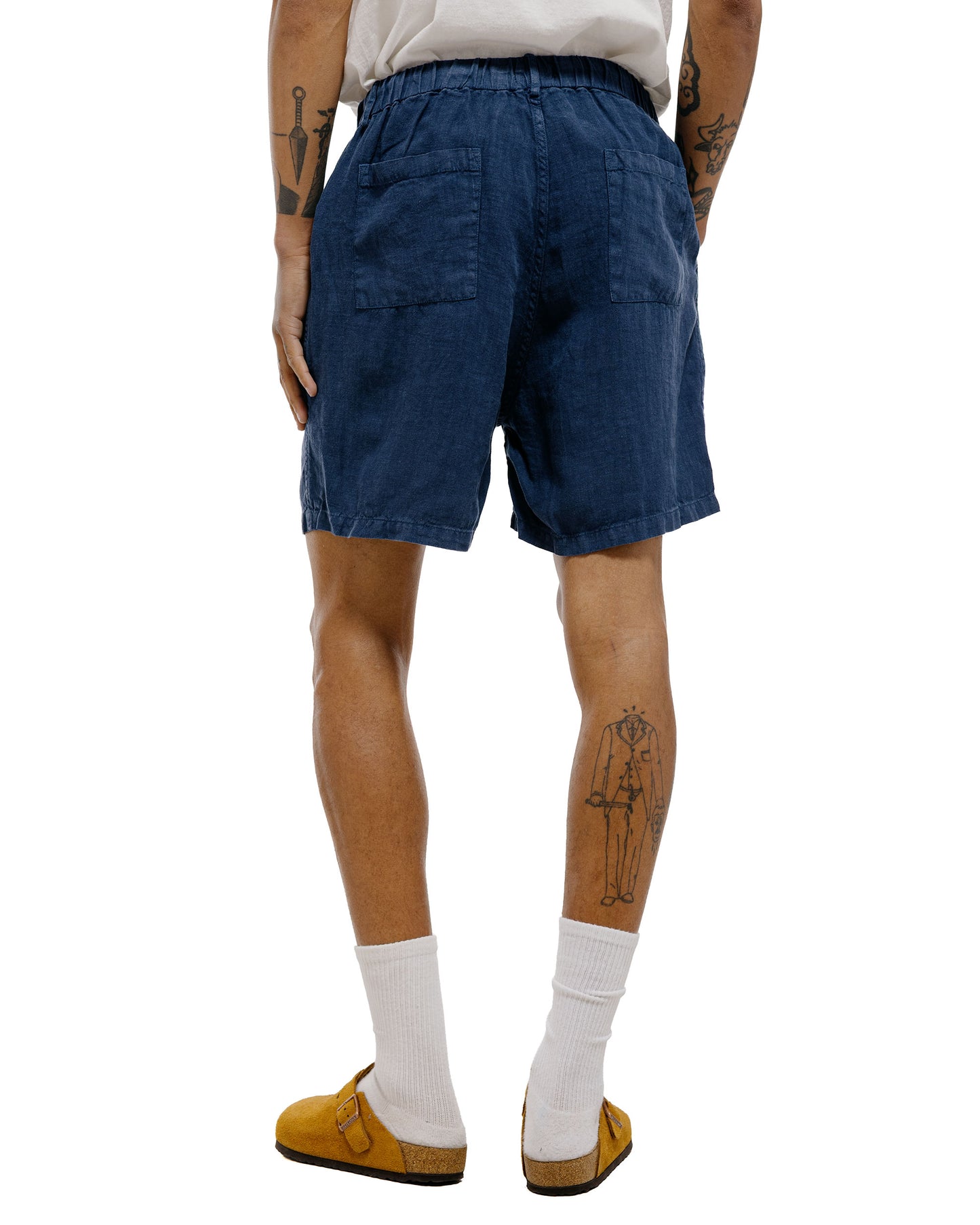 lost & found Bather Bather Navy Linen Leisure Short