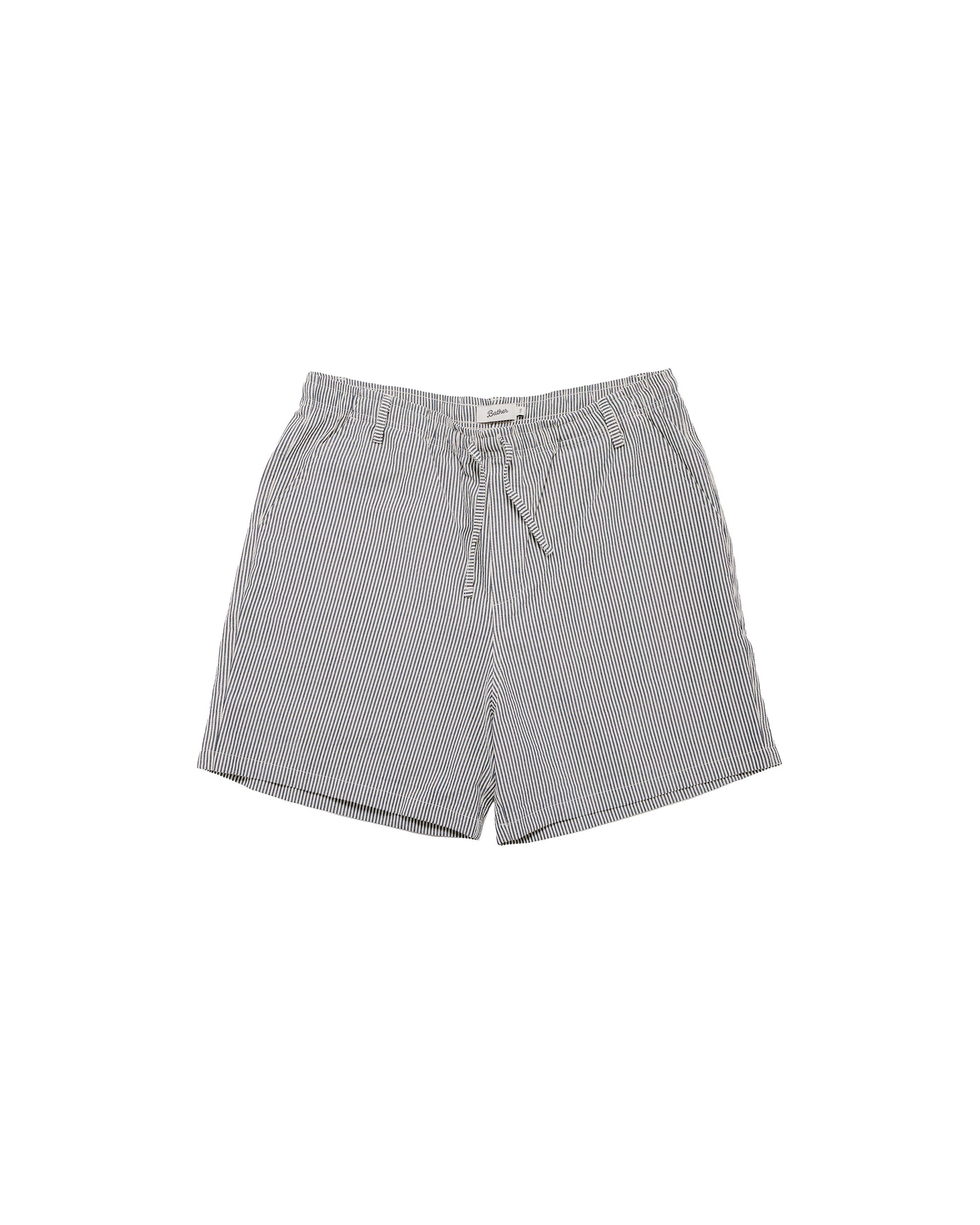 lost & found Bather Bather Navy Pinstripe Leisure Short