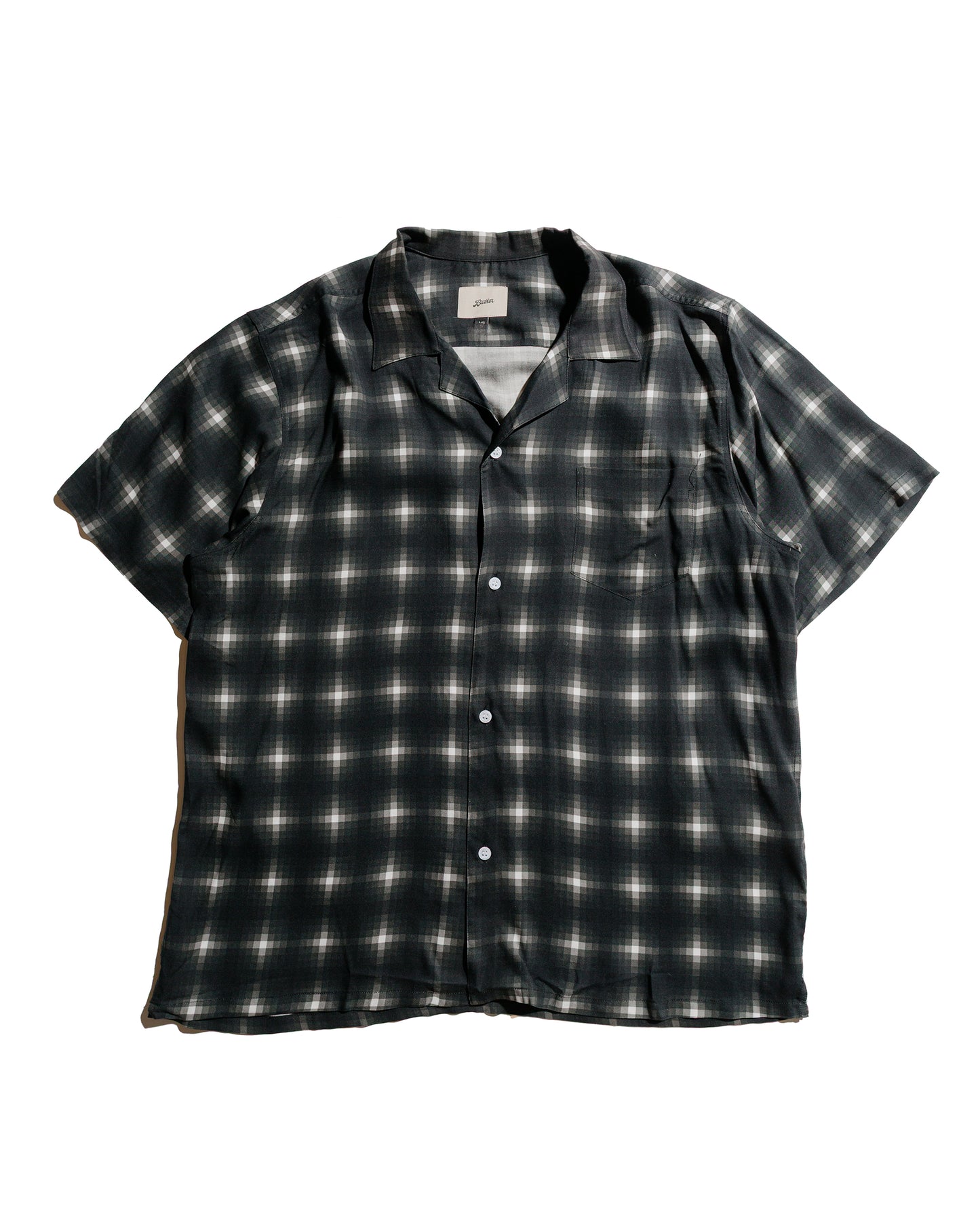 lost & found Bather Bather Onyx Digi Plaid Camp Shirt