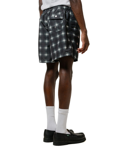lost & found Bather Bather Onyx Digi Plaid Swim Trunk