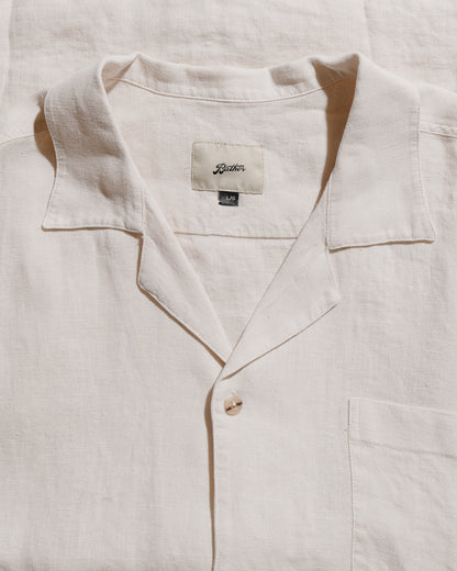 lost & found Bather Bather Pearl Linen Camp Shirt