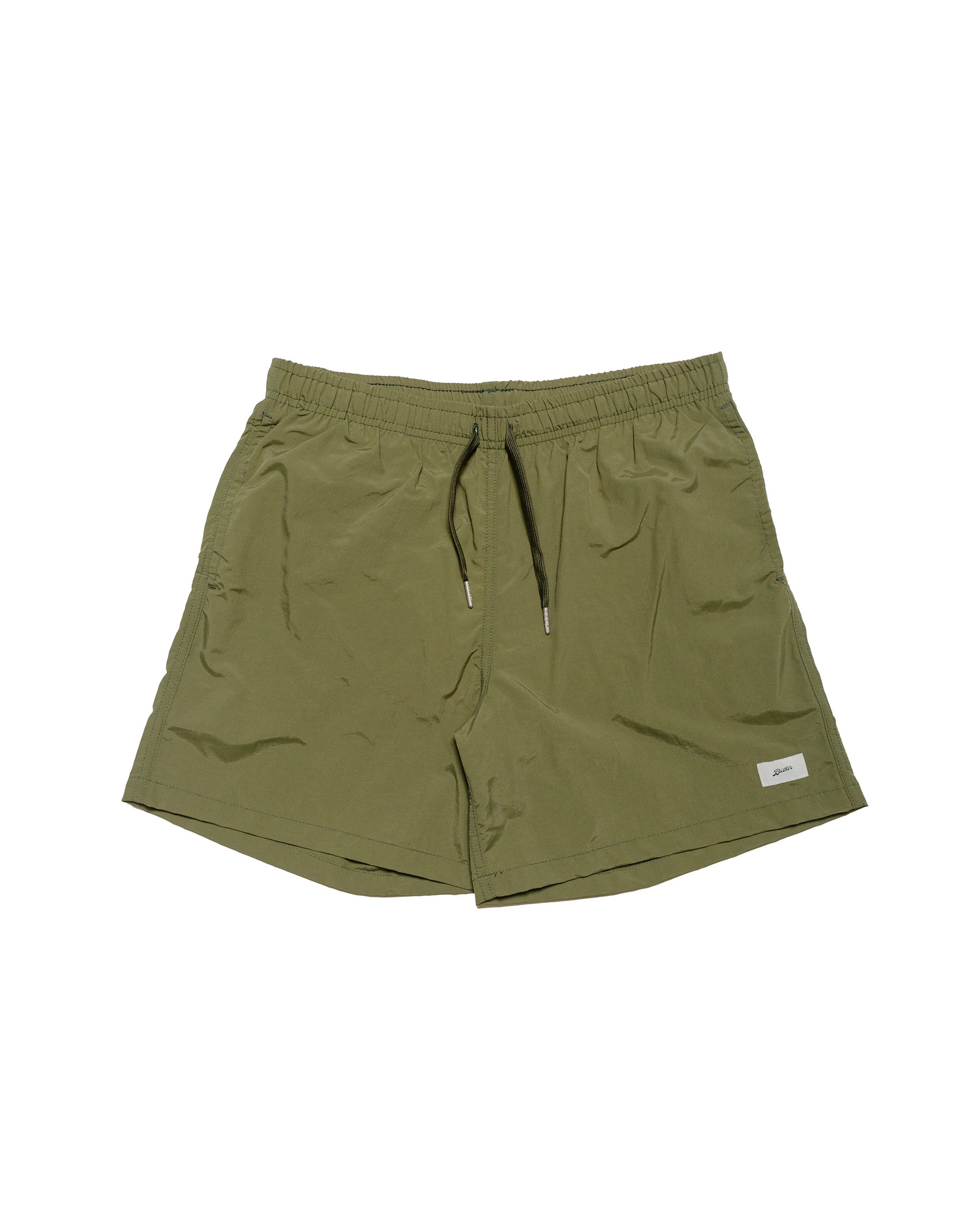 lost & found Bather Bather Solid Olive Swim Trunk