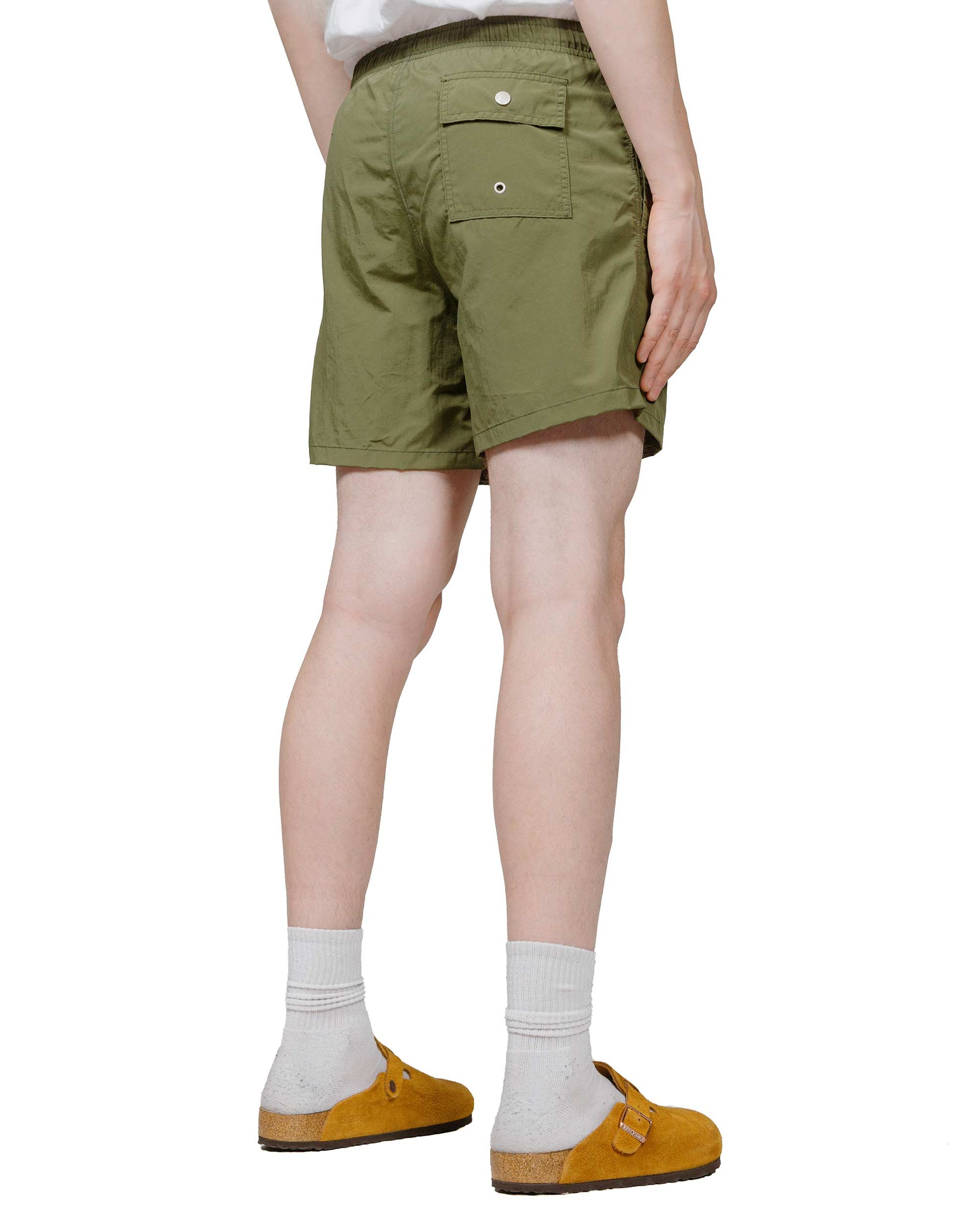 lost & found Bather Bather Solid Olive Swim Trunk