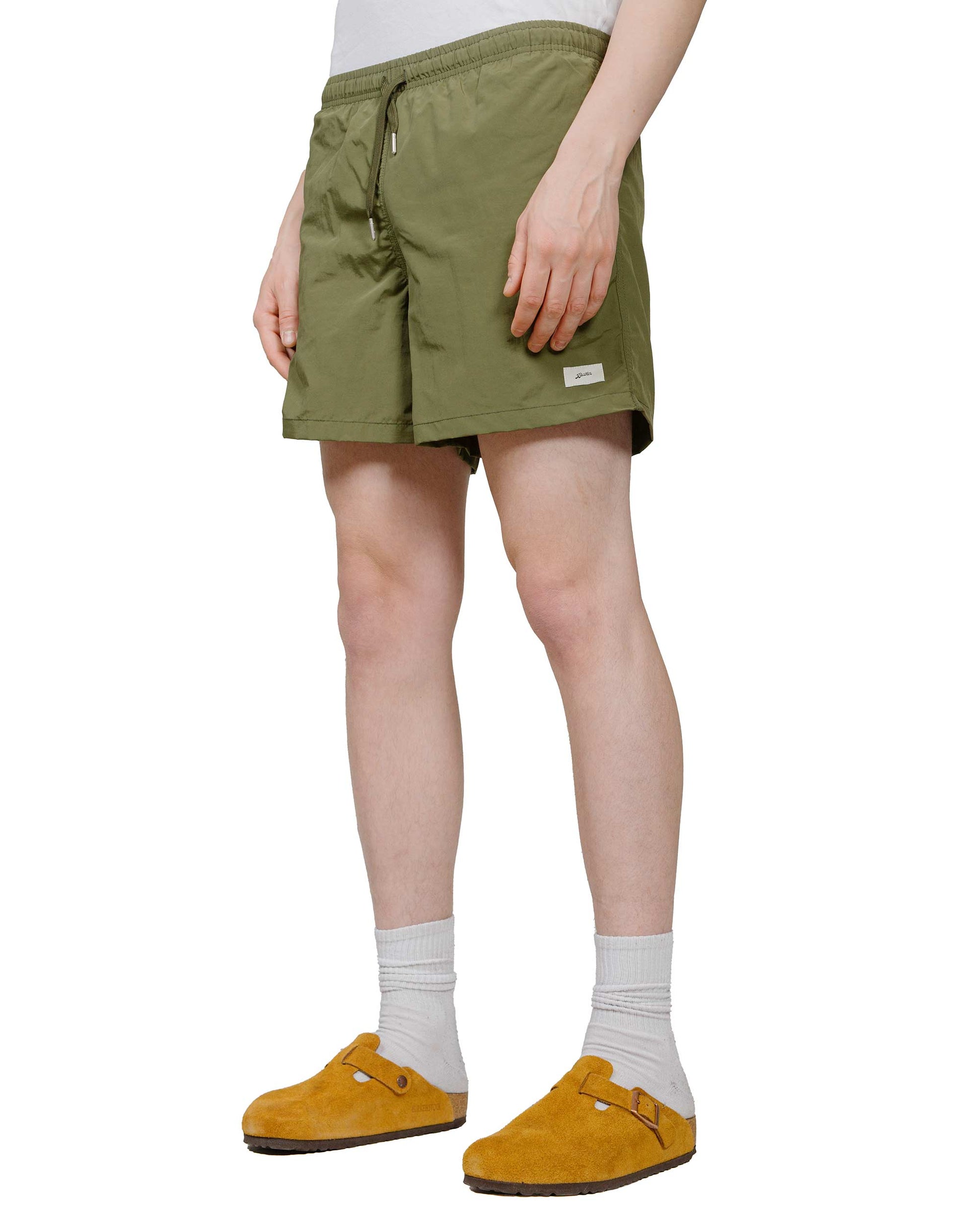 lost & found Bather Bather Solid Olive Swim Trunk