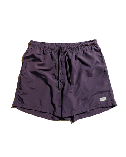 lost & found Bather Bather Solid Plum Swim Trunk