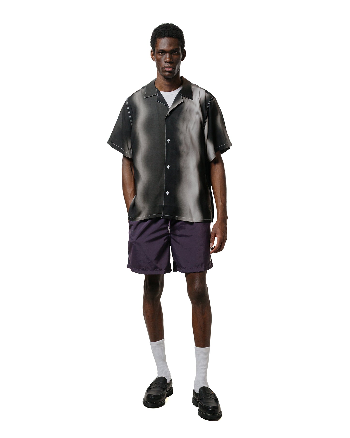 lost & found Bather Bather Solid Plum Swim Trunk