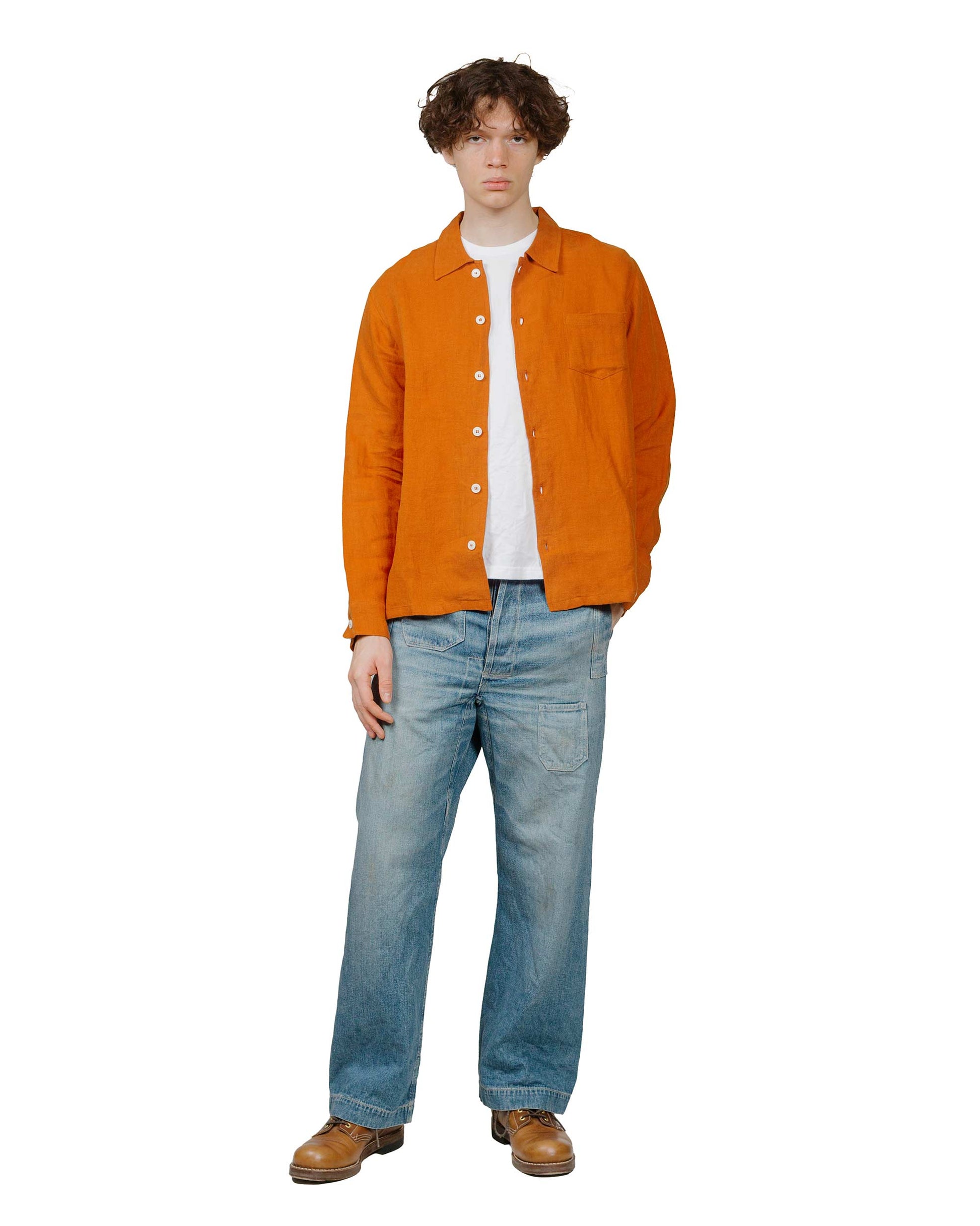 lost & found Bather Bather Squash Linen Leisure Shirt