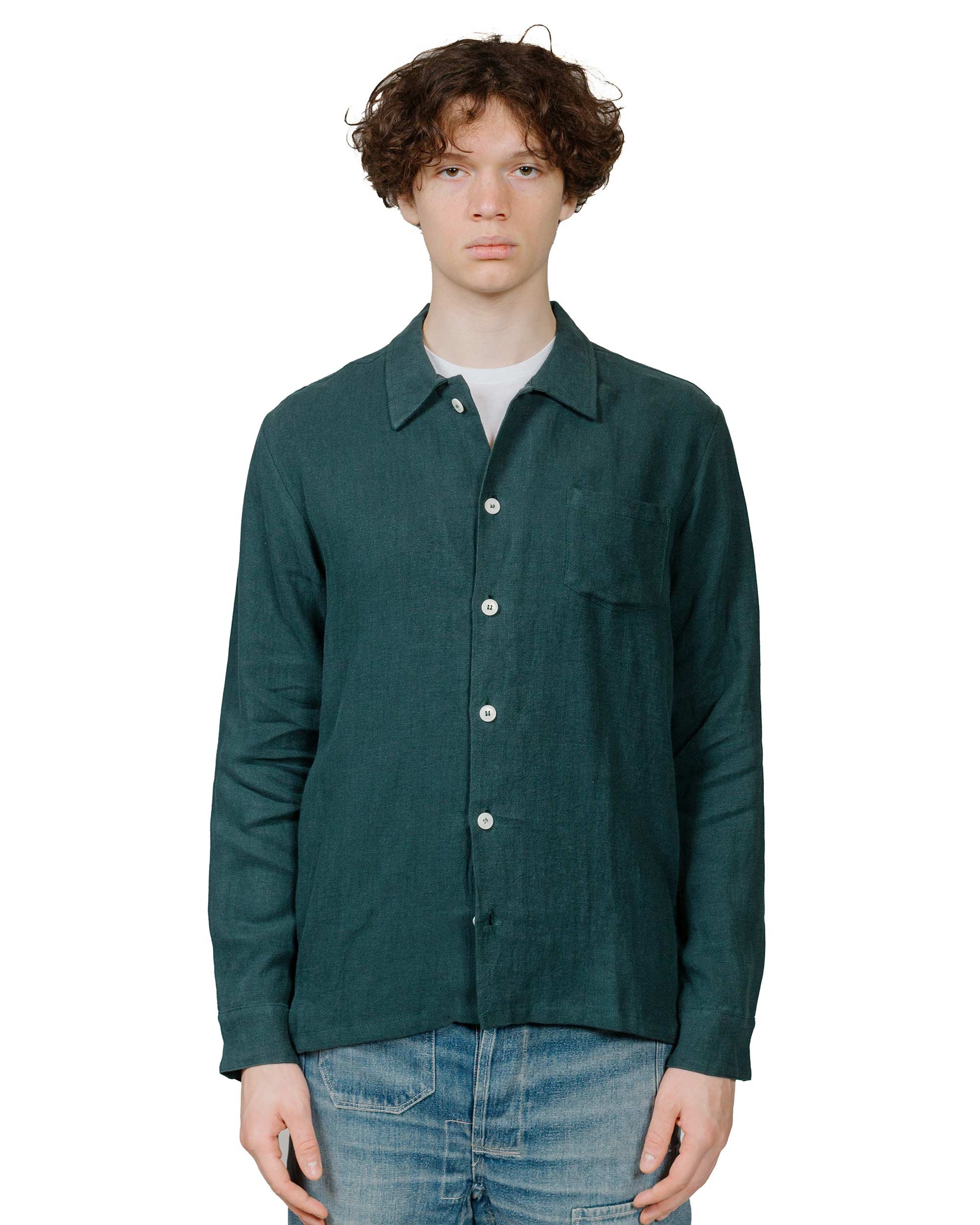 lost & found Bather Bather Tiber Linen Leisure Shirt