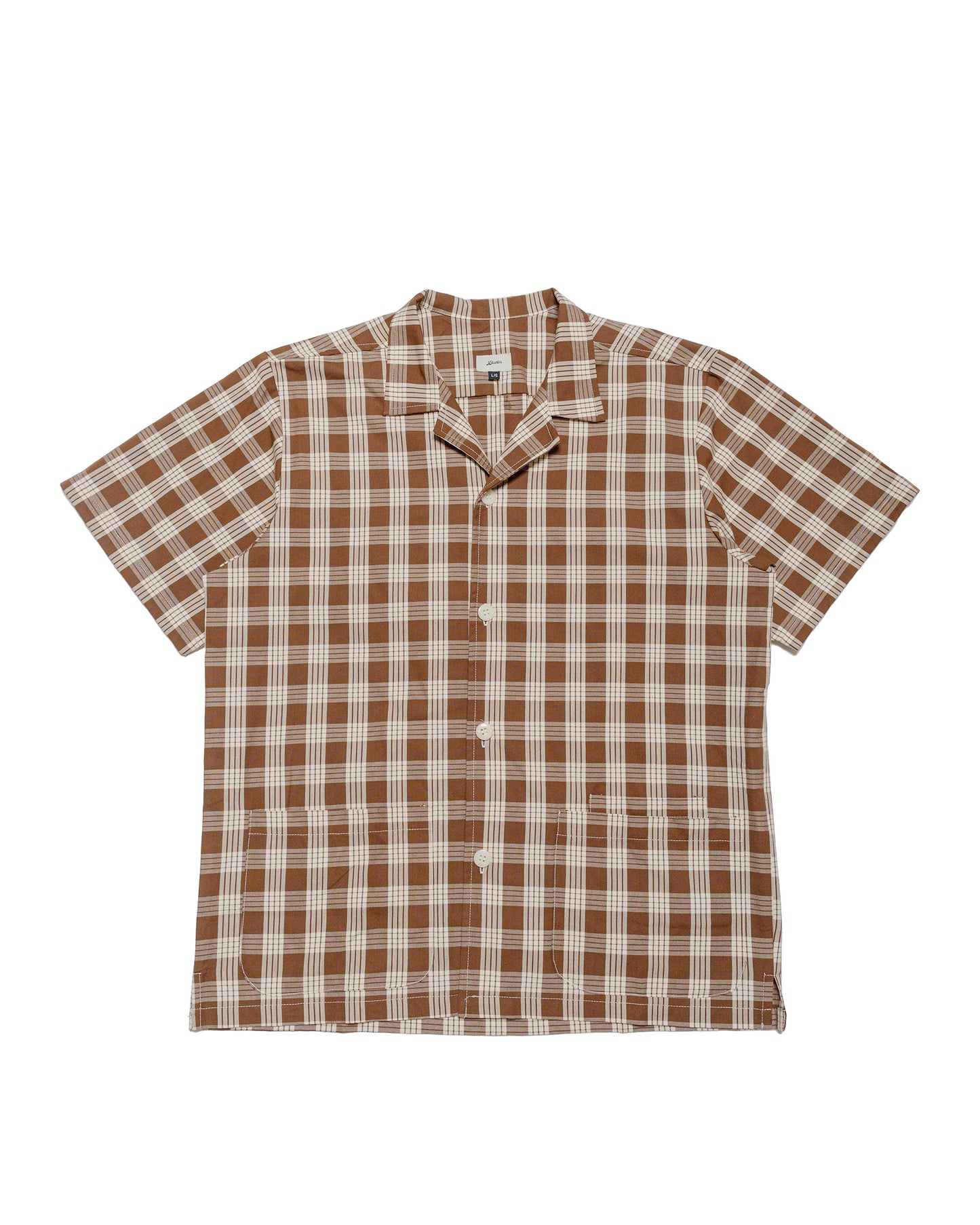 lost & found Bather Bather Walnut Palaka Traveler Camp Shirt