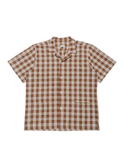 lost & found Bather Bather Walnut Palaka Traveler Camp Shirt