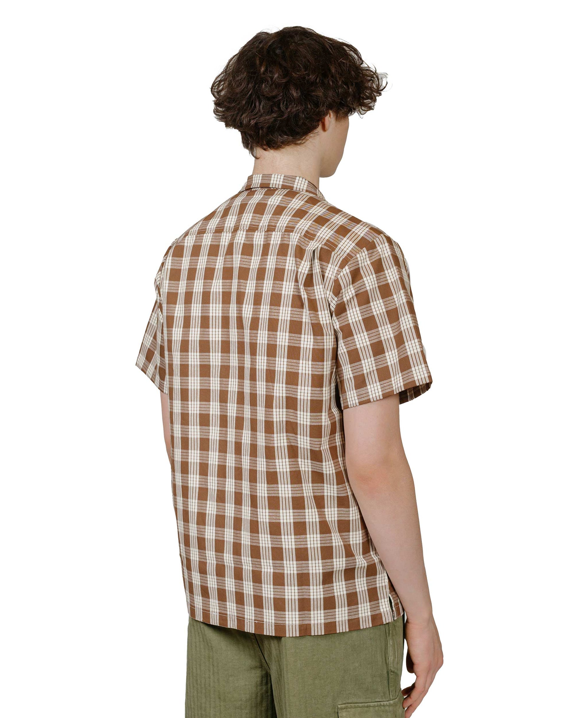 lost & found Bather Bather Walnut Palaka Traveler Camp Shirt