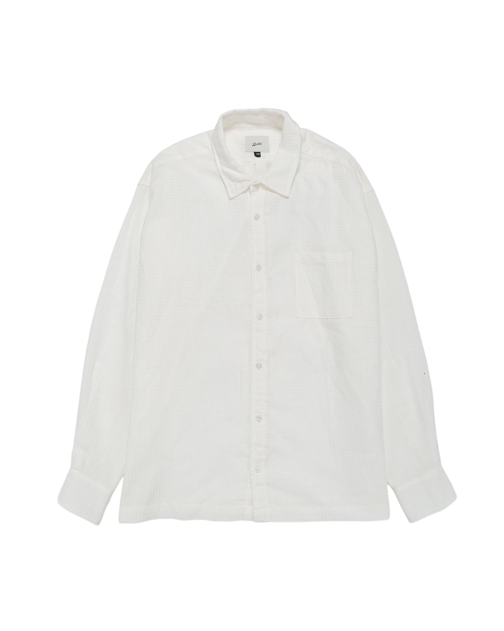 lost & found Bather Bather White Waffle Leisure Shirt
