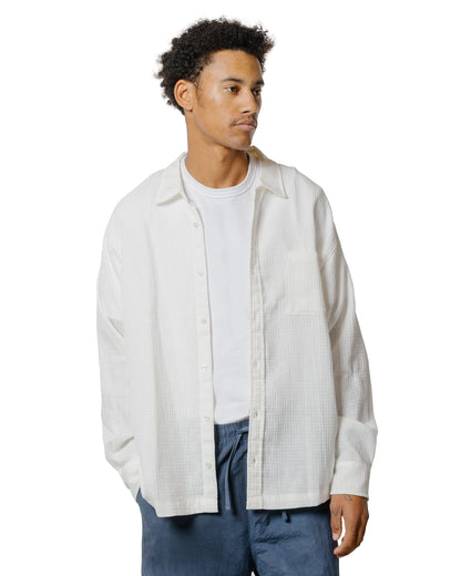 lost & found Bather Bather White Waffle Leisure Shirt