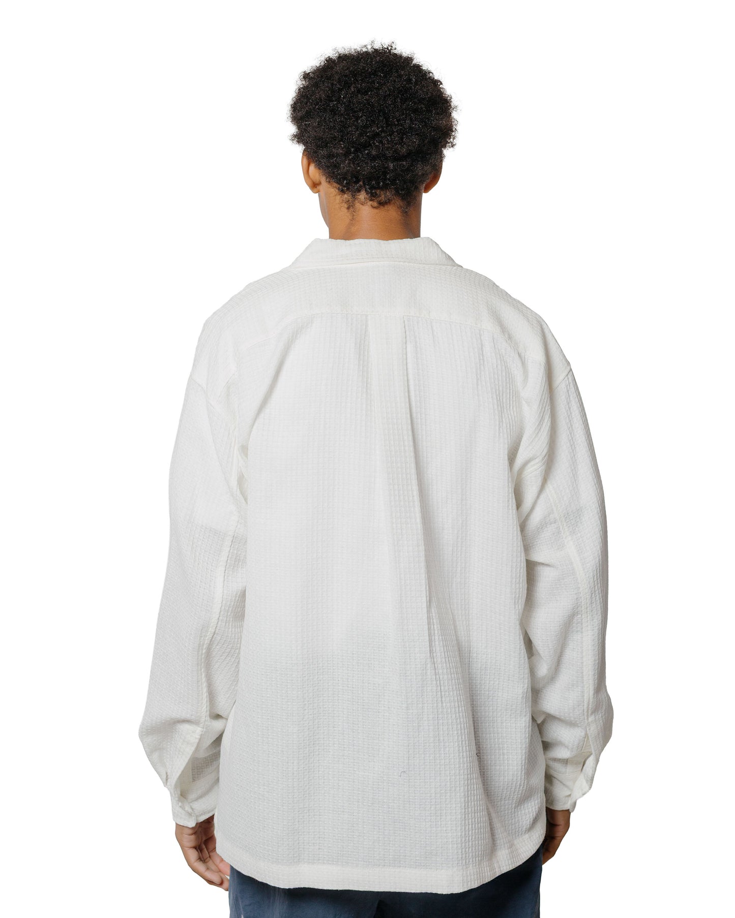 lost & found Bather Bather White Waffle Leisure Shirt