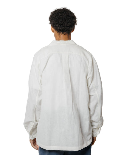 lost & found Bather Bather White Waffle Leisure Shirt