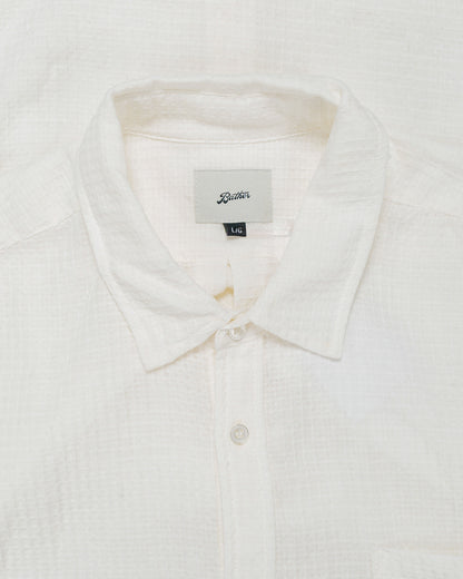 lost & found Bather Bather White Waffle Leisure Shirt