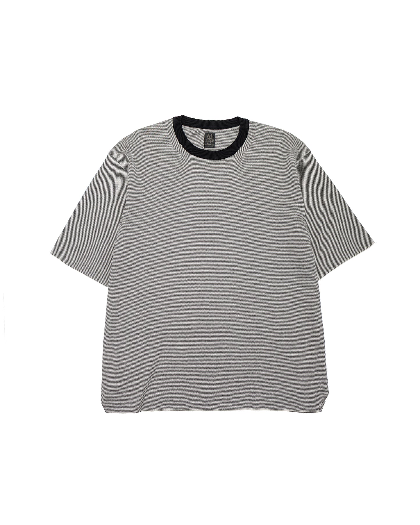 lost & found Batoner Batoner 32G Smooth Knit T-Shirt Ivory/Black