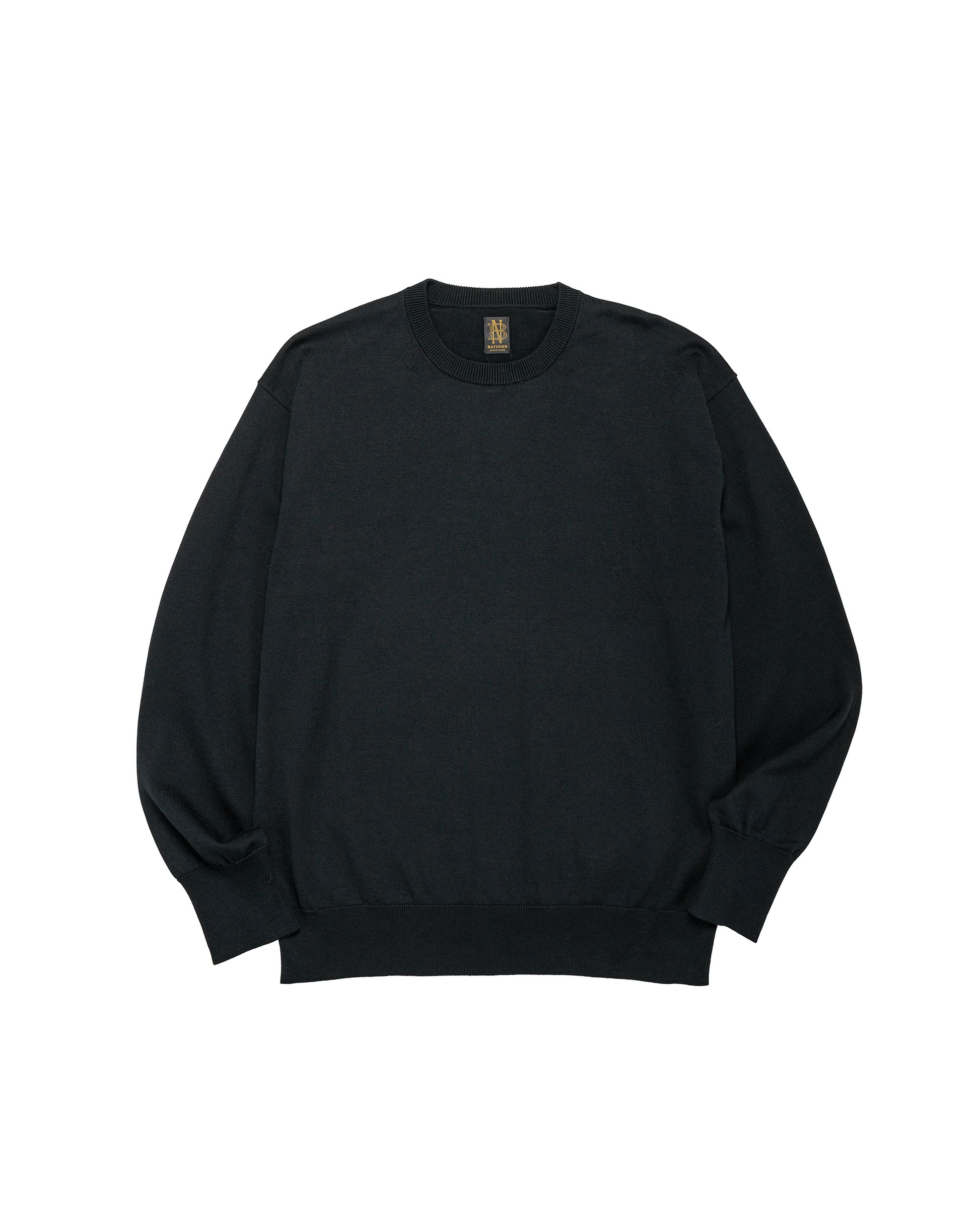 lost & found Batoner Batoner Caribbean Sea Island Cotton Crew Neck Black