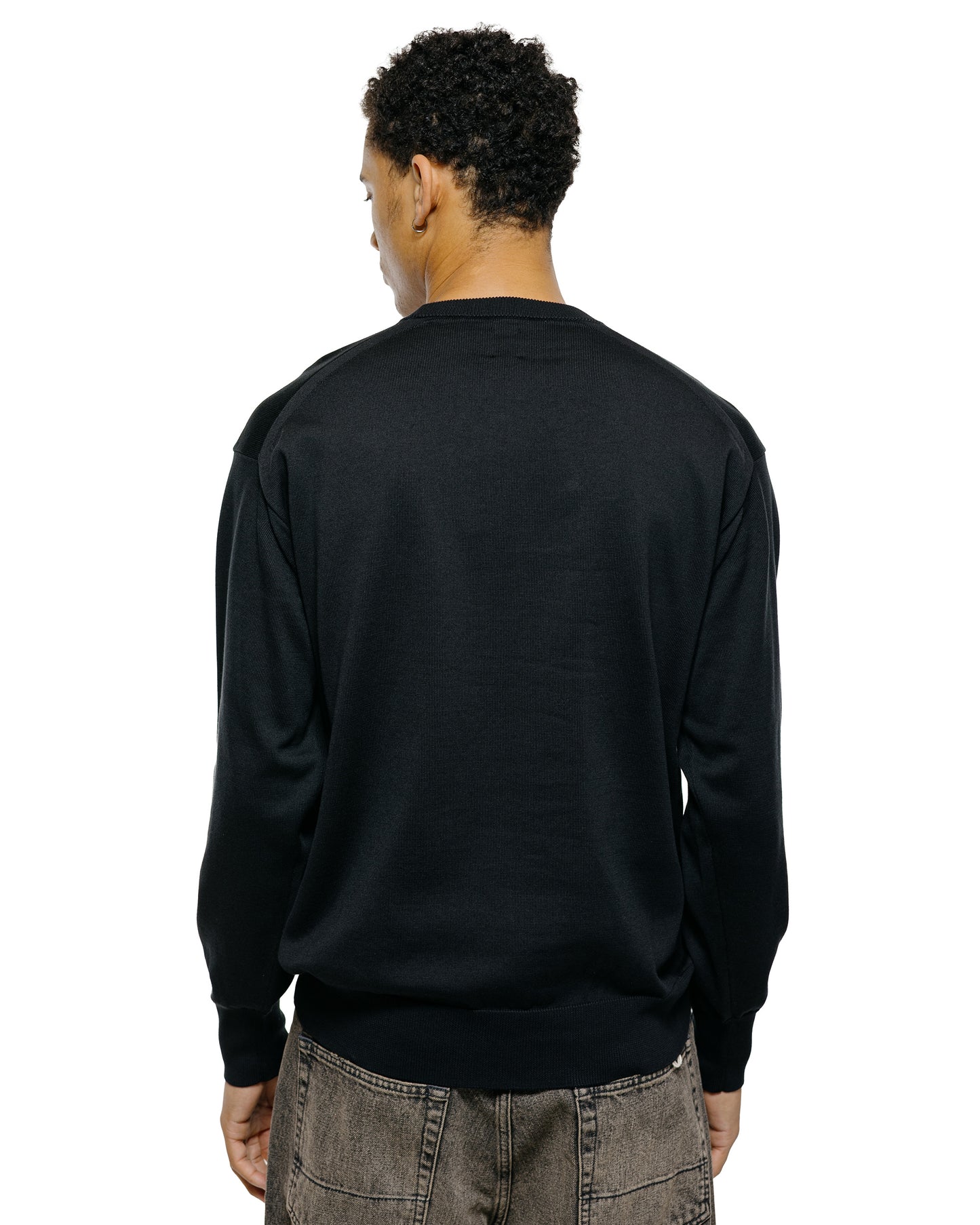 lost & found Batoner Batoner Caribbean Sea Island Cotton Crew Neck Black