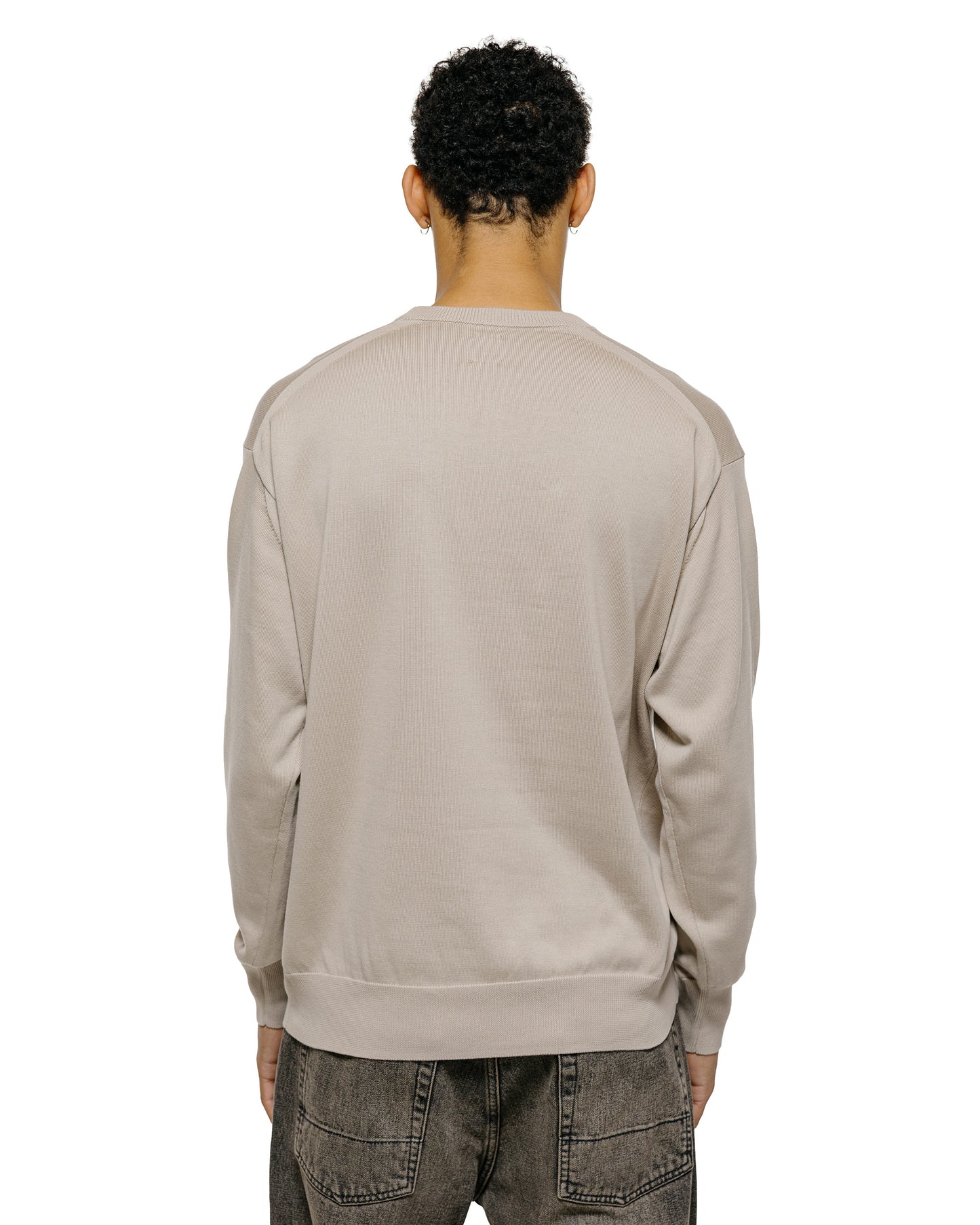 lost & found Batoner Batoner Caribbean Sea Island Cotton Crew Neck Greige