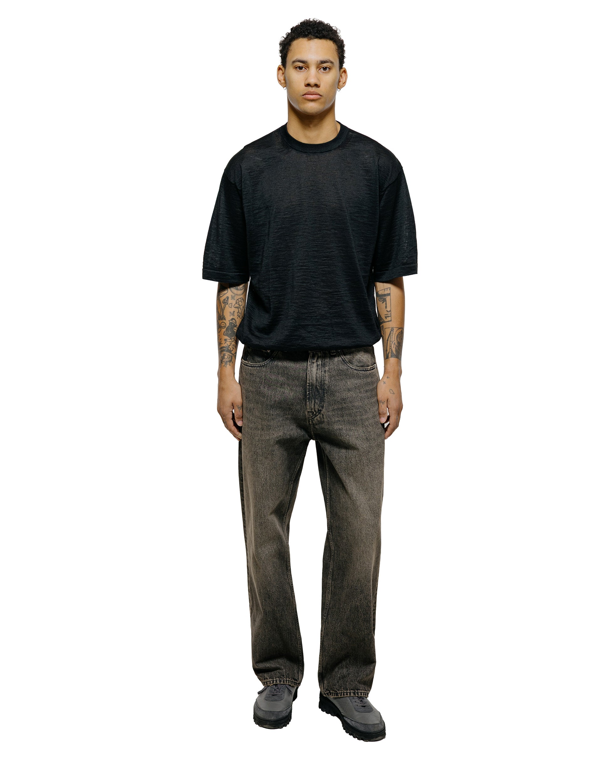 lost & found Batoner Batoner Choma Crew Neck S/S Black