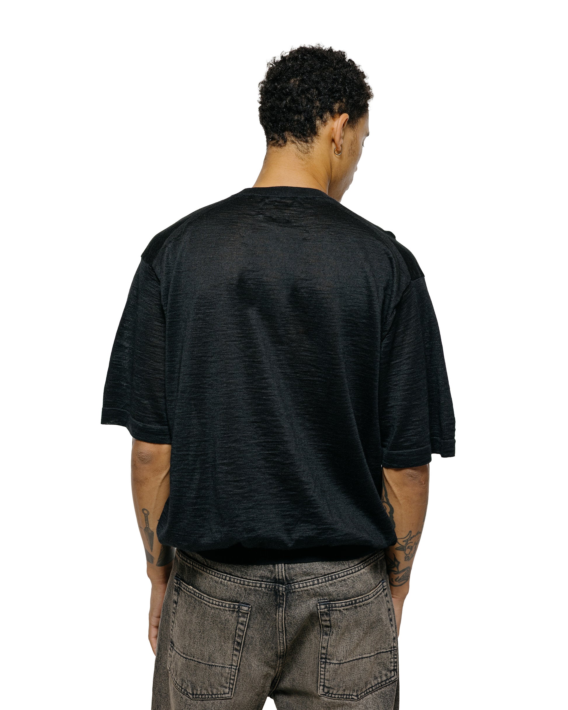 lost & found Batoner Batoner Choma Crew Neck S/S Black