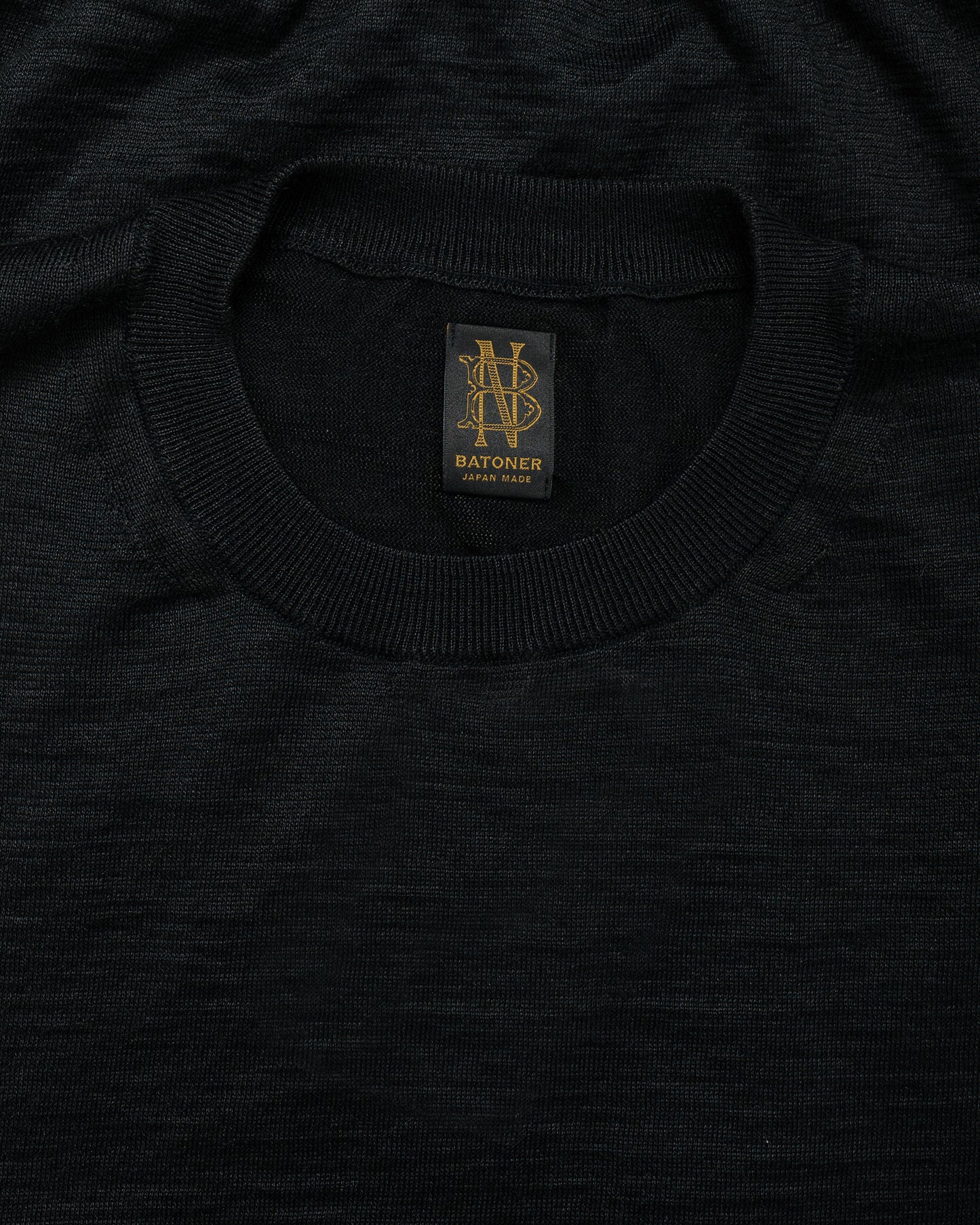 lost & found Batoner Batoner Choma Crew Neck S/S Black