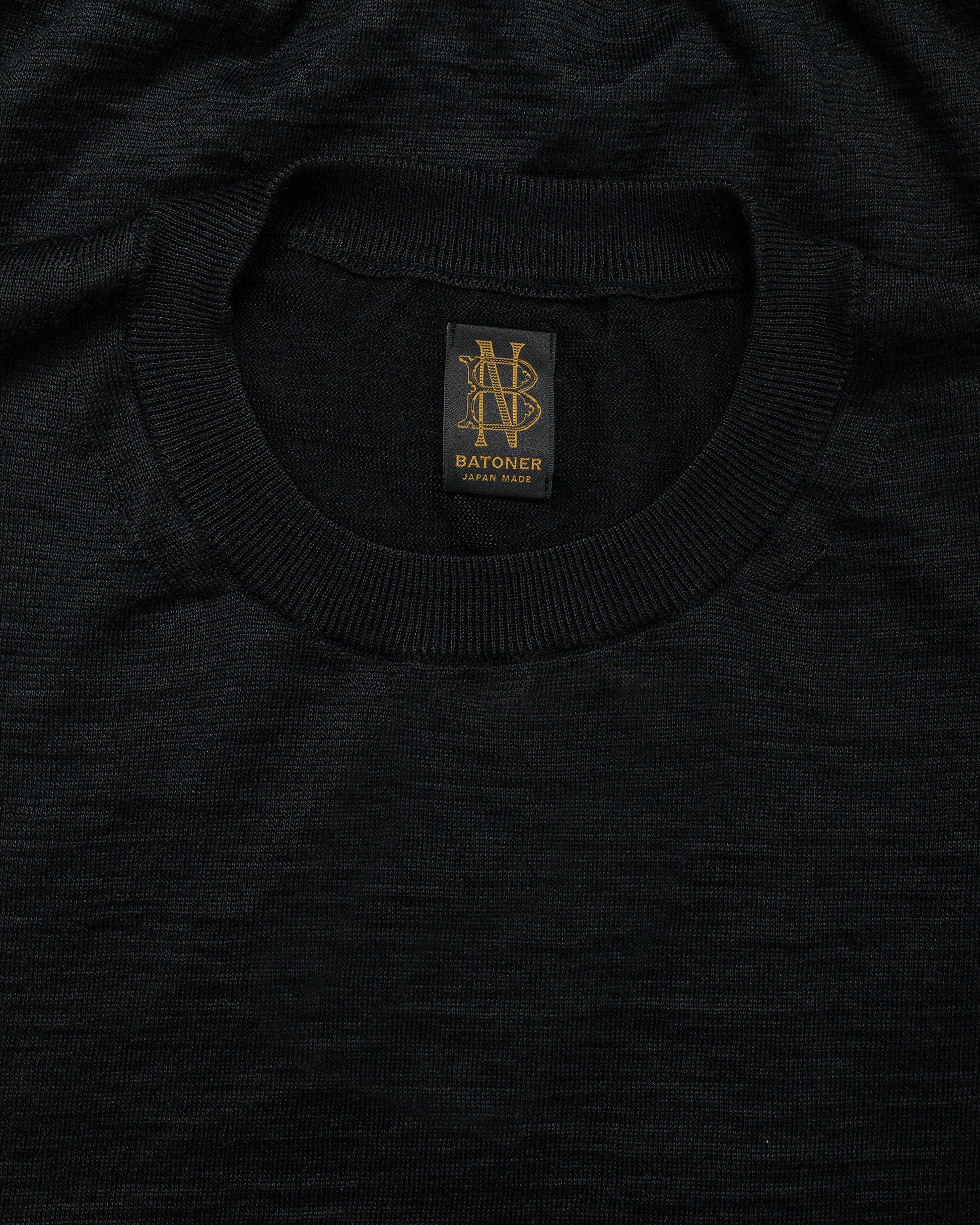 lost & found Batoner Batoner Choma Crew Neck S/S Black