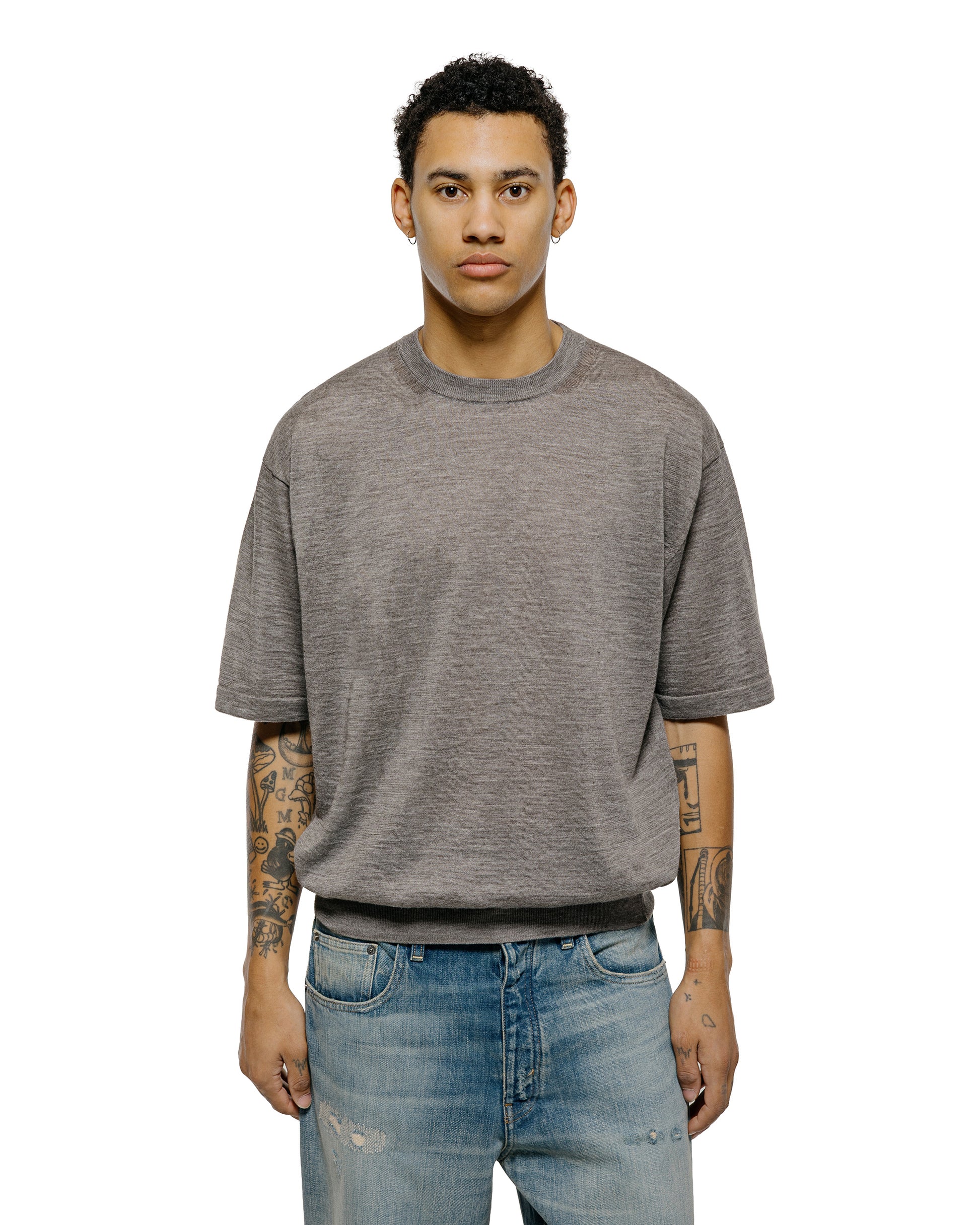 lost & found Batoner Batoner Choma Crew Neck S/S Greige