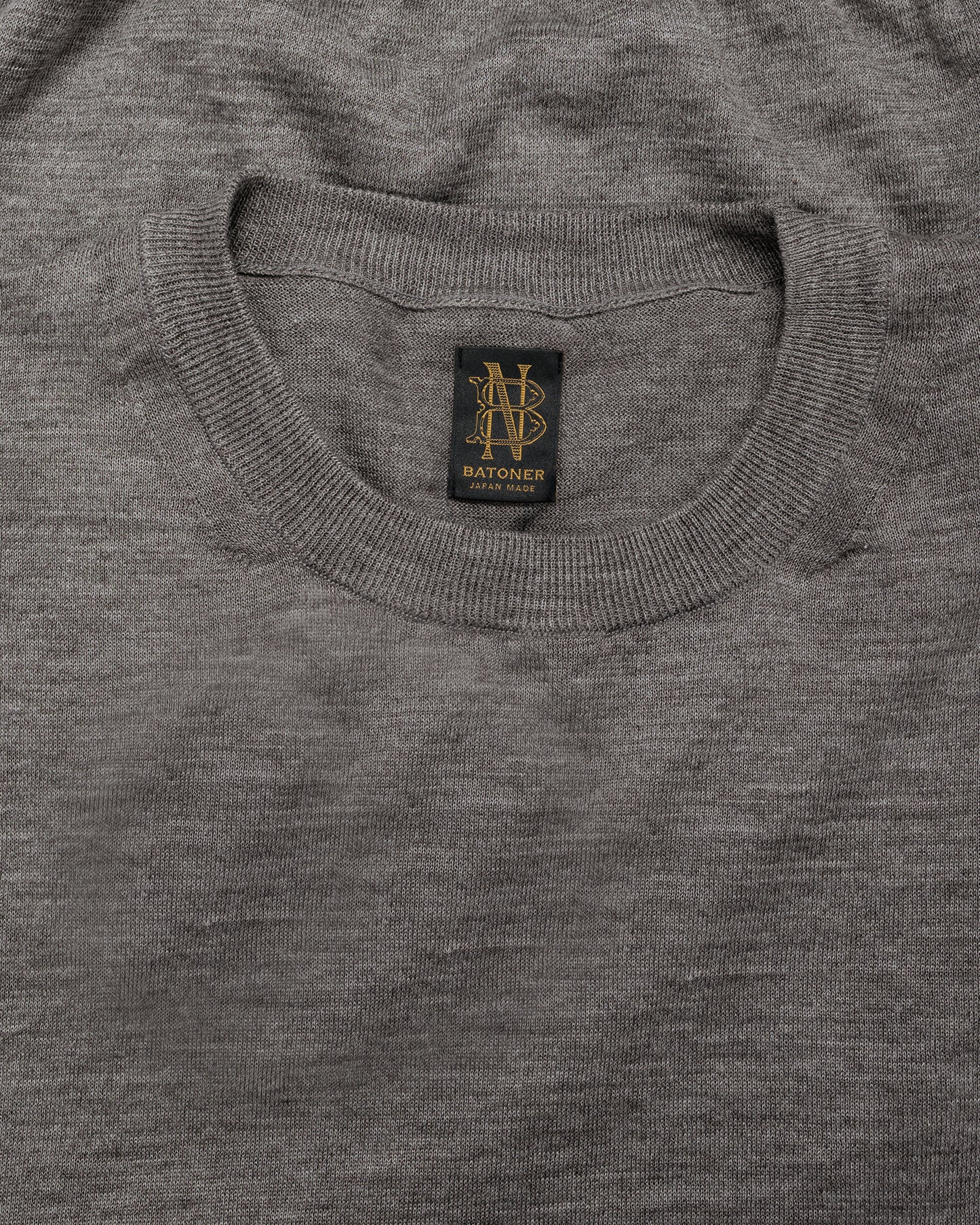lost & found Batoner Batoner Choma Crew Neck S/S Greige
