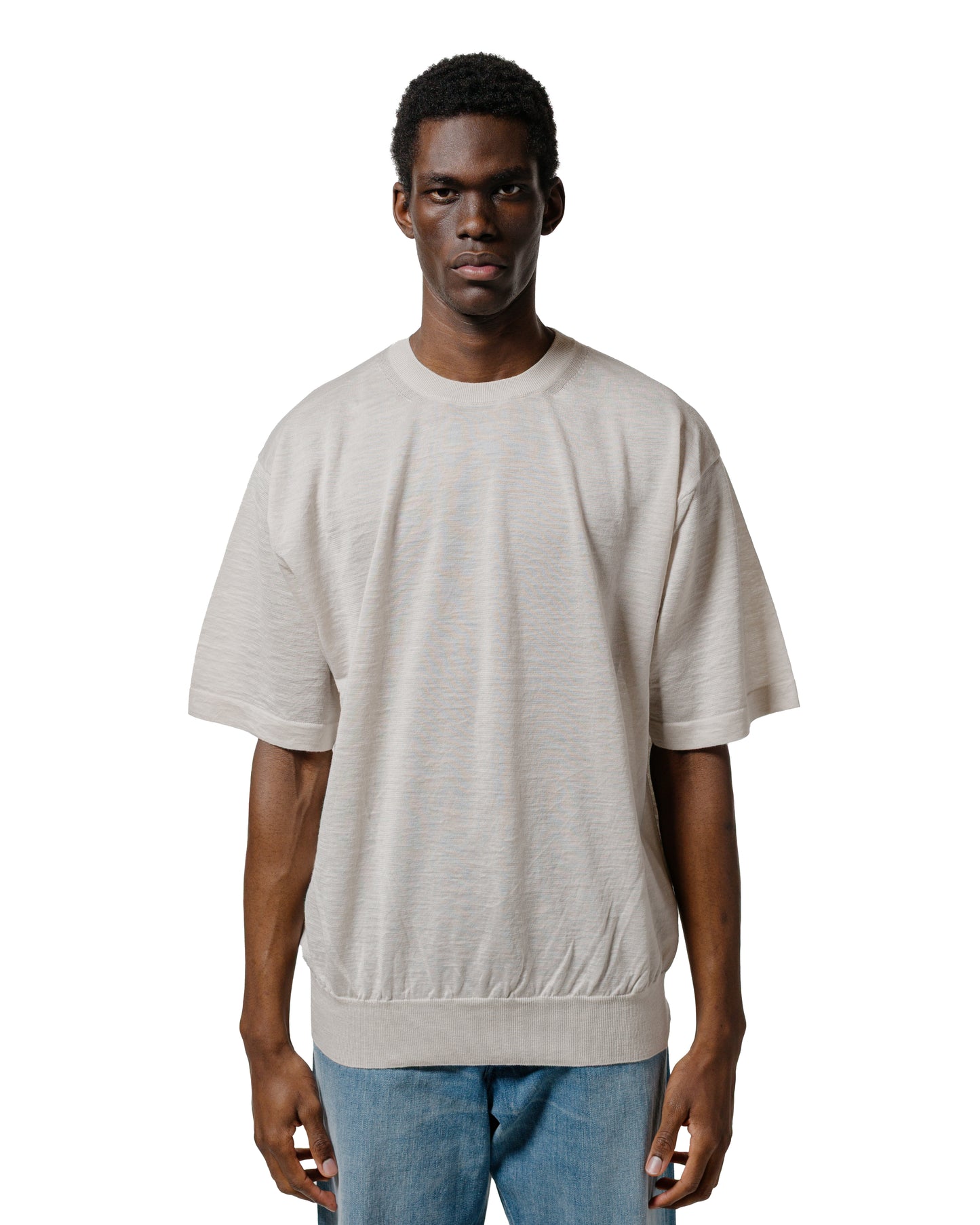 lost & found Batoner Batoner Choma Crew Neck S/S Ivory