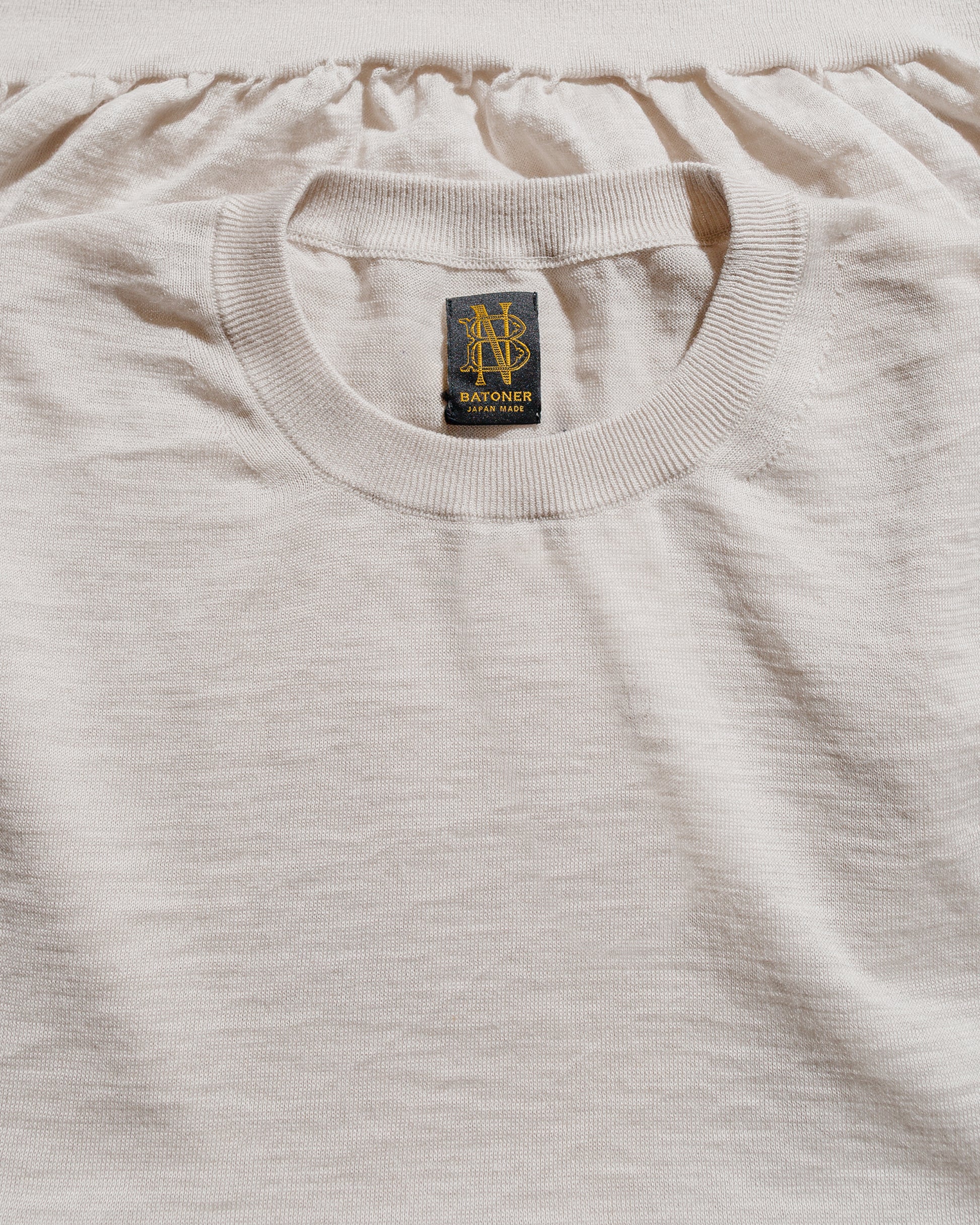 lost & found Batoner Batoner Choma Crew Neck S/S Ivory