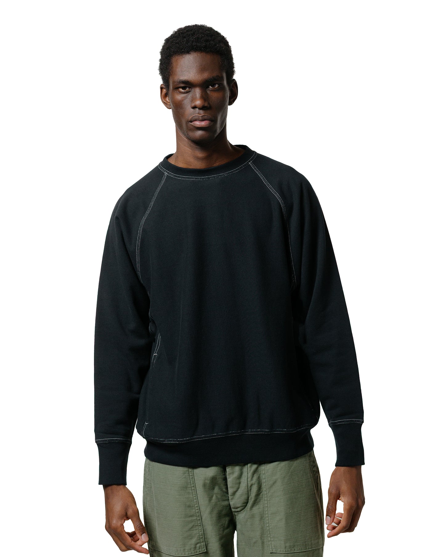 lost & found Batoner Batoner Jumberca Urake Crew Neck Black/White