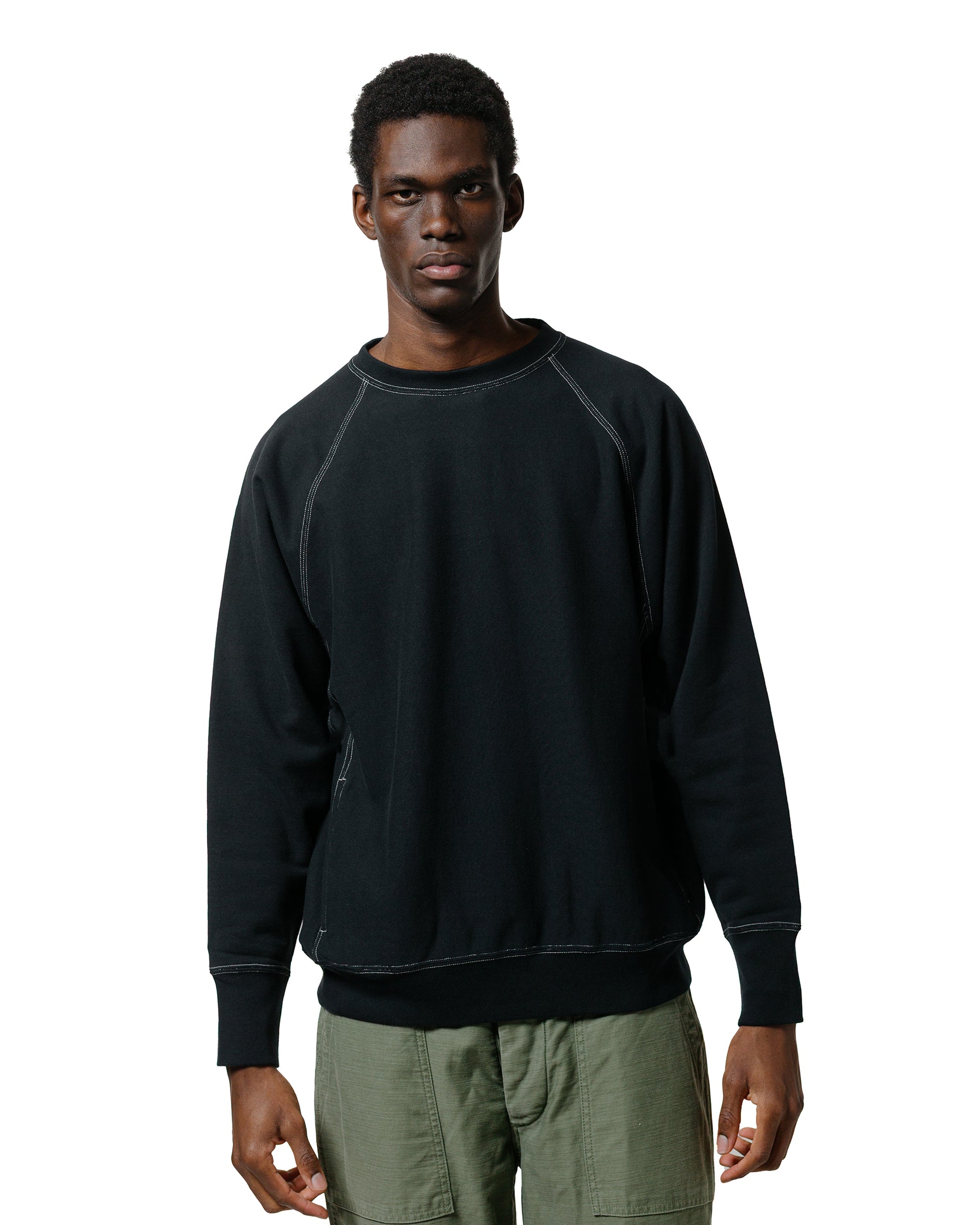 lost & found Batoner Batoner Jumberca Urake Crew Neck Black/White