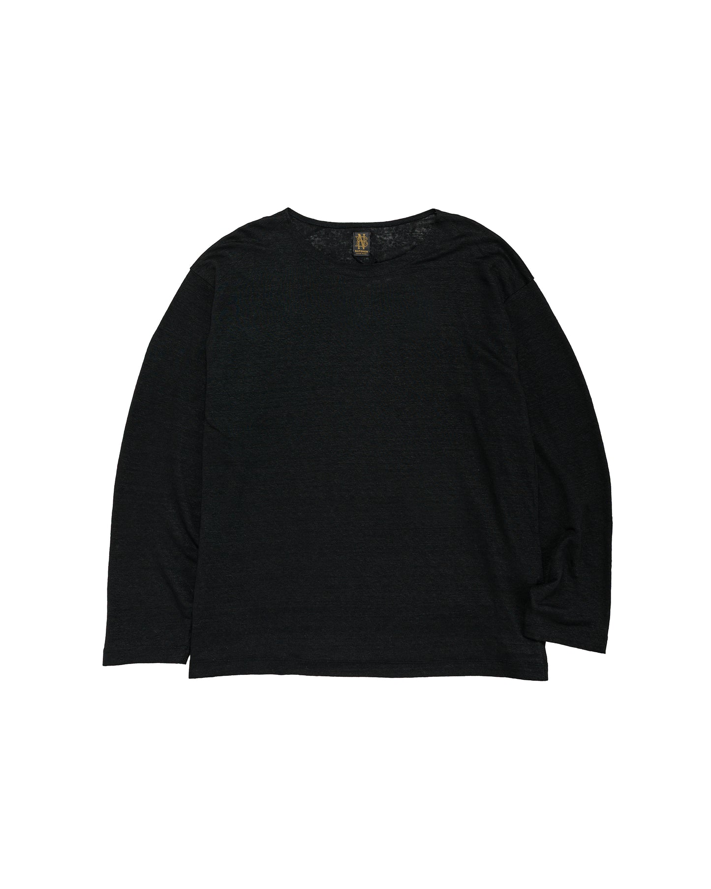 lost & found Batoner Batoner Normandy Linen Basque Shirt Black
