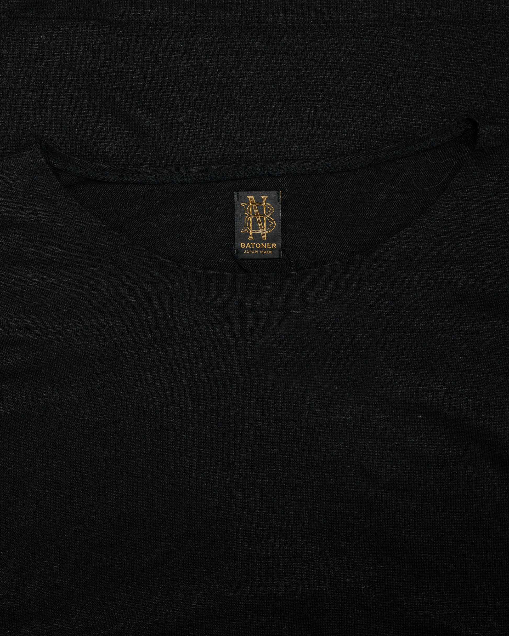 lost & found Batoner Batoner Normandy Linen Basque Shirt Black