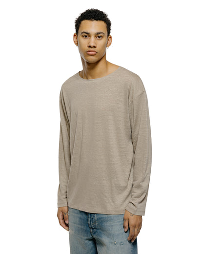 lost & found Batoner Batoner Normandy Linen Basque Shirt Taupe