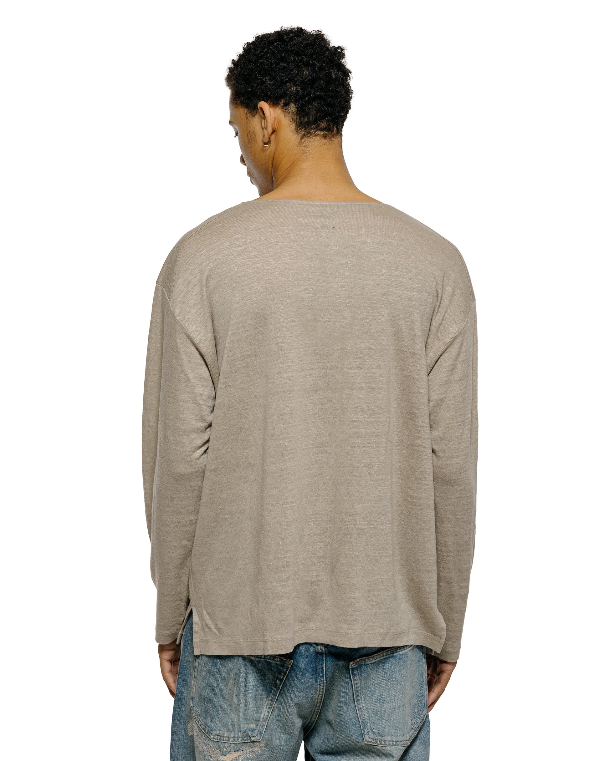 lost & found Batoner Batoner Normandy Linen Basque Shirt Taupe