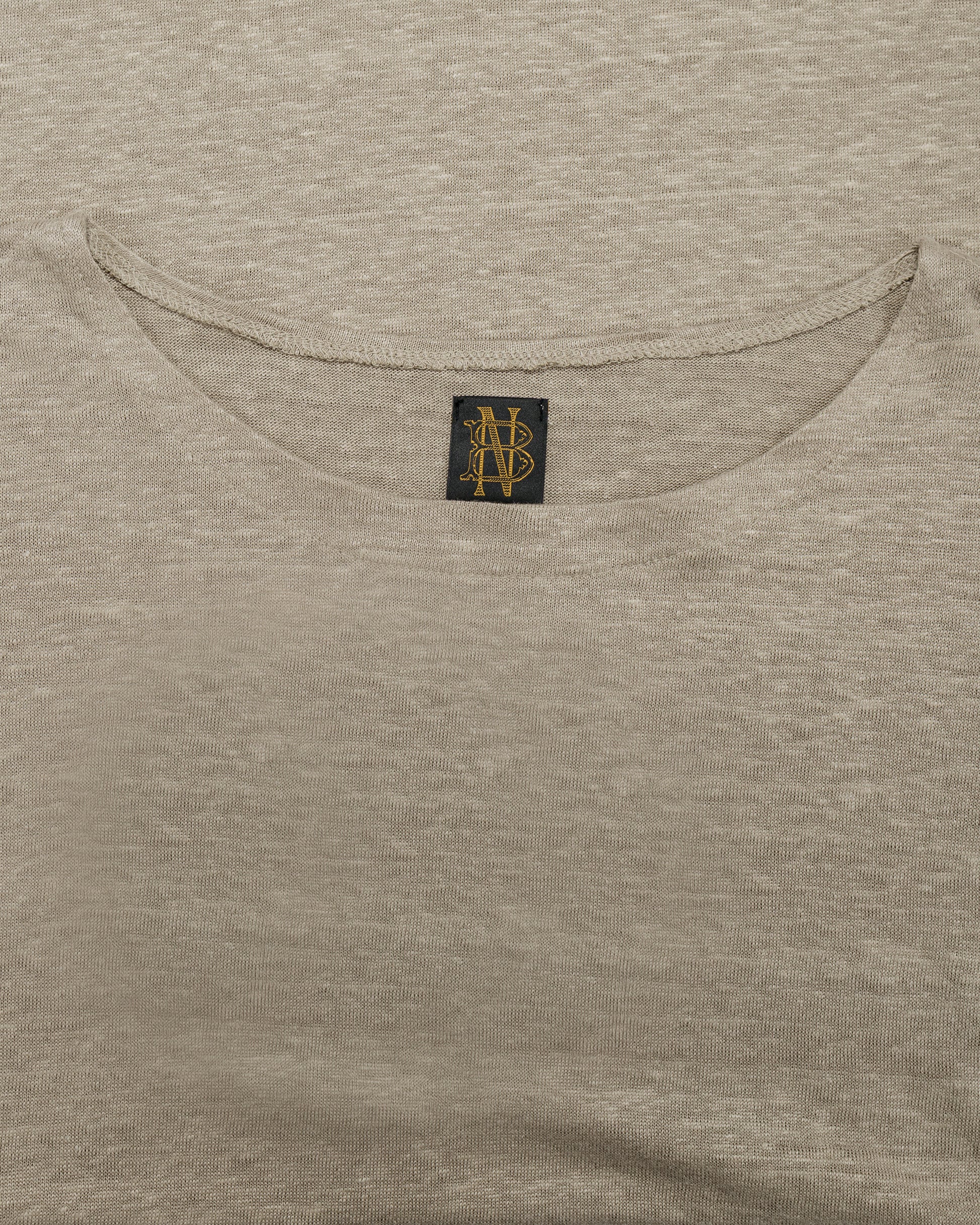 lost & found Batoner Batoner Normandy Linen Basque Shirt Taupe
