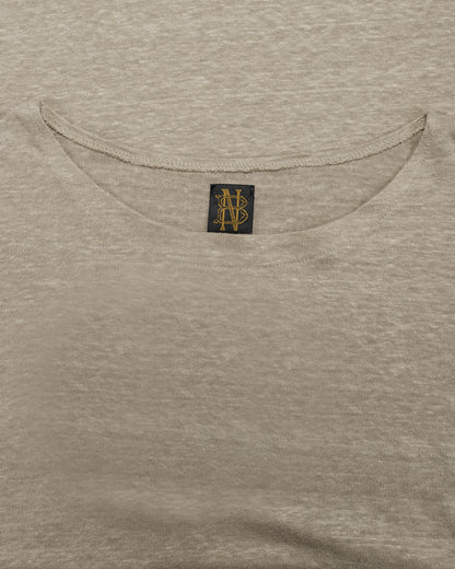 lost & found Batoner Batoner Normandy Linen Basque Shirt Taupe