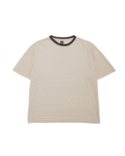 lost & found Batoner Batoner Normandy Linen T-Shirt Beige/Brown