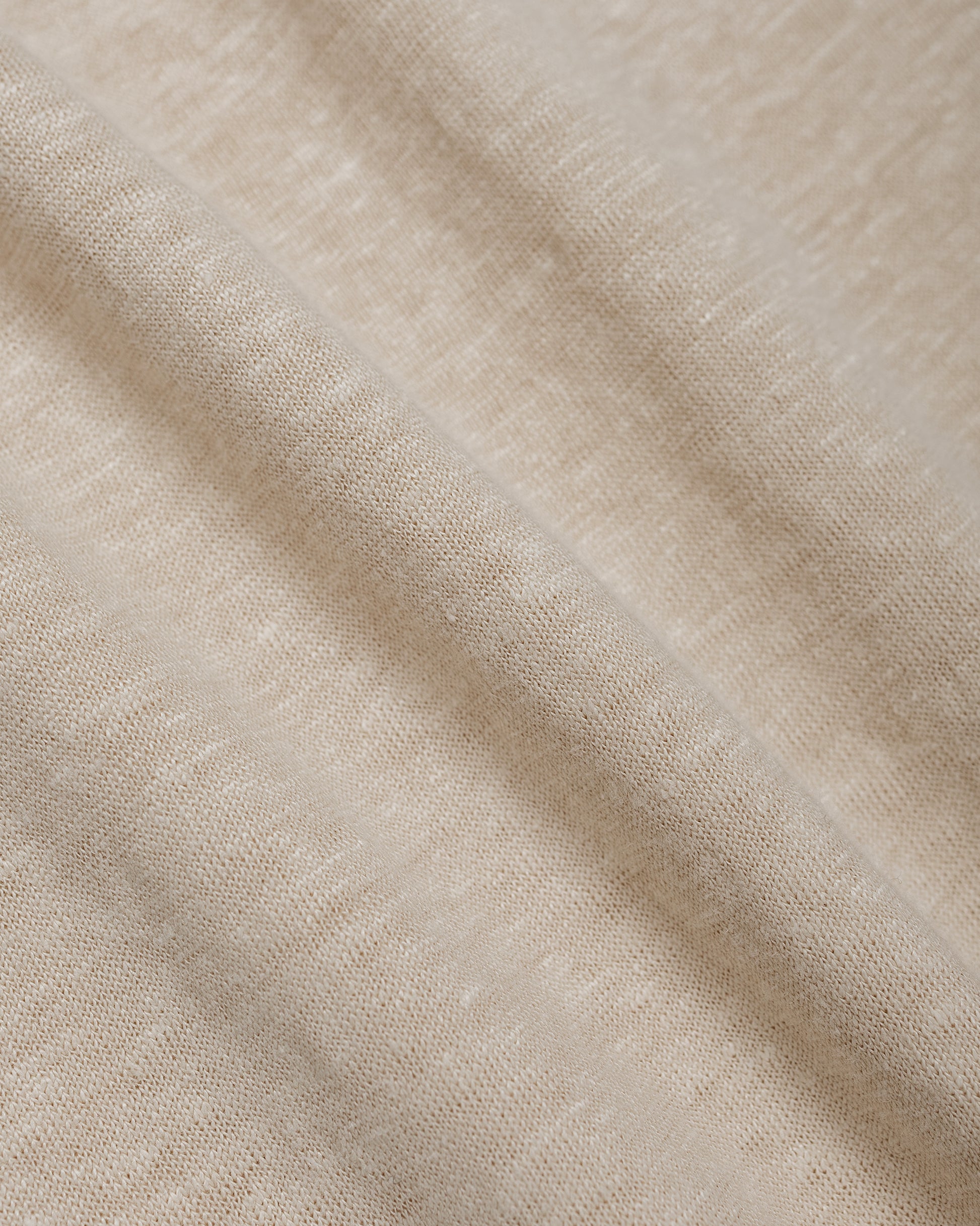 lost & found Batoner Batoner Normandy Linen T-Shirt Beige/Brown
